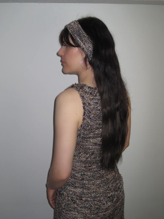 Vintage Chanel Iconic Multicolor Tweed Belted Dress