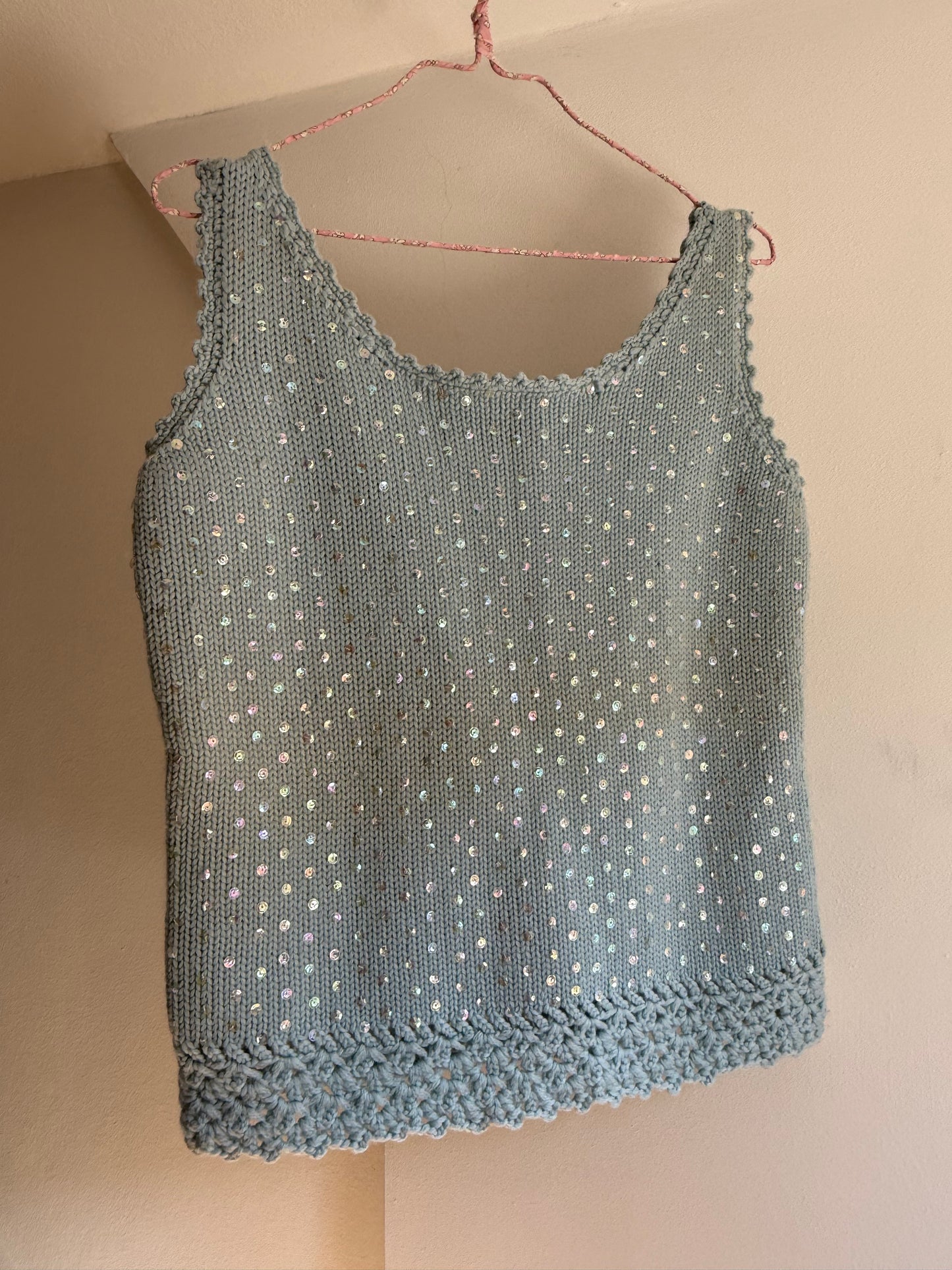 Vintage Hong Kong Mohair Knit Tank