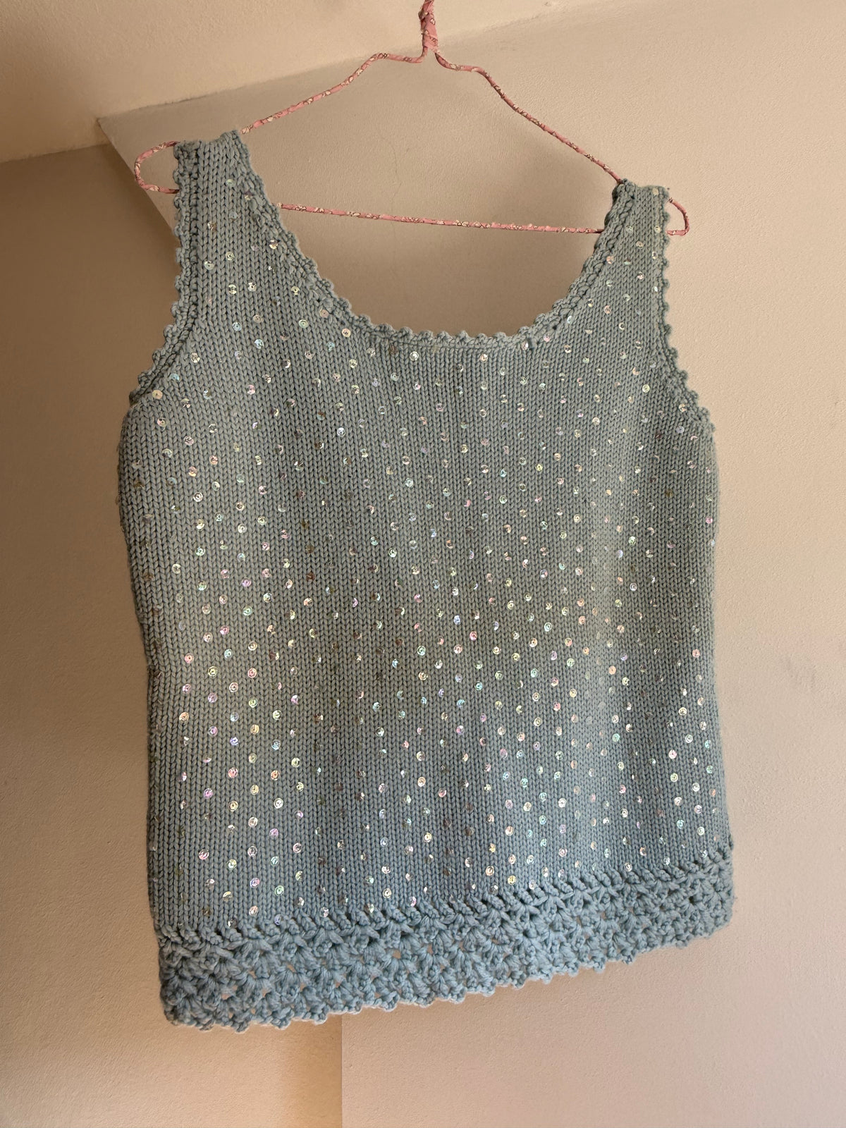 Vintage Hong Kong Mohair Knit Tank