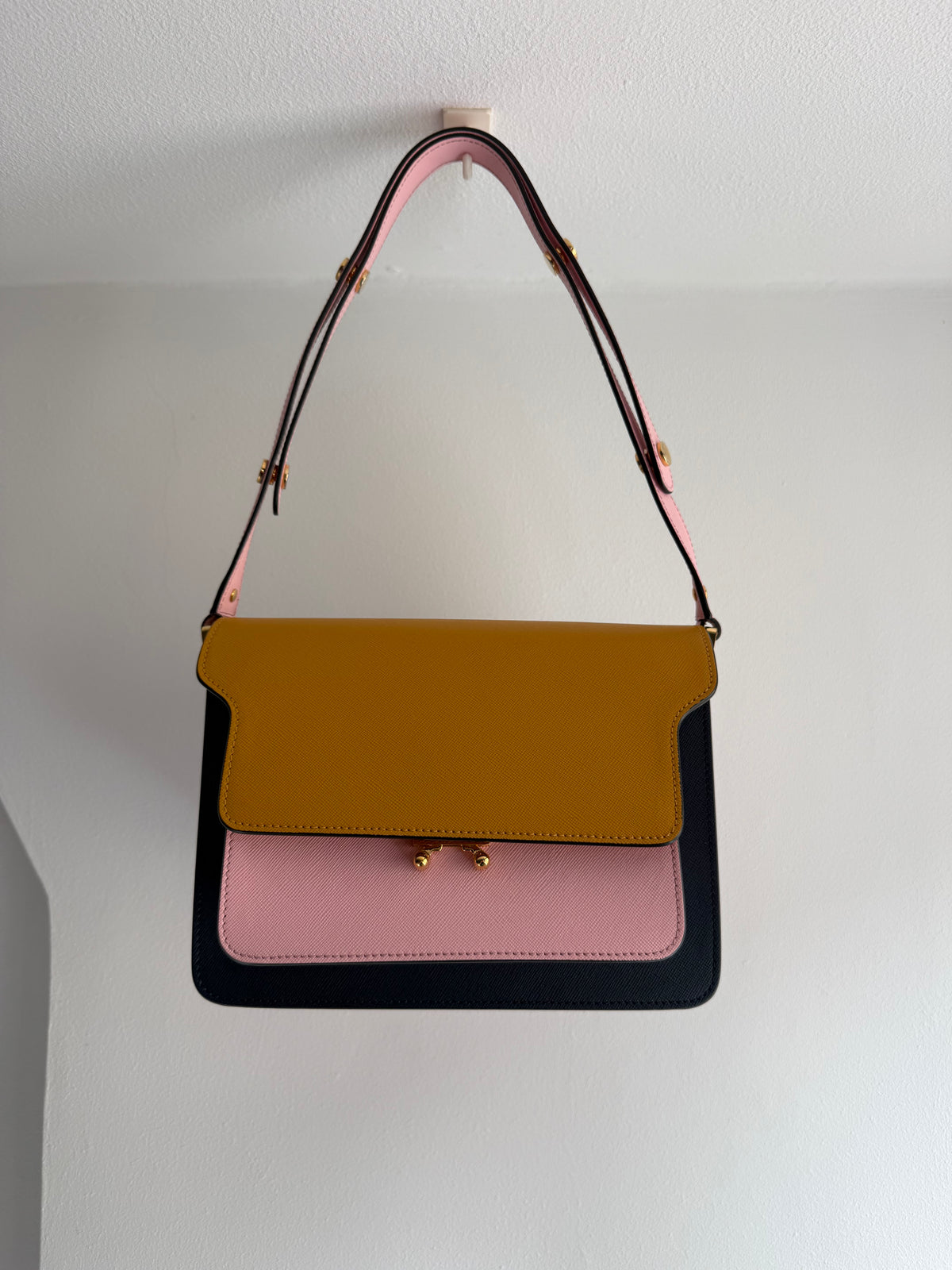MARNI Saffiano Medium Trunk Bag