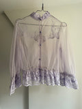 Vintage Lavender Lace Blouse