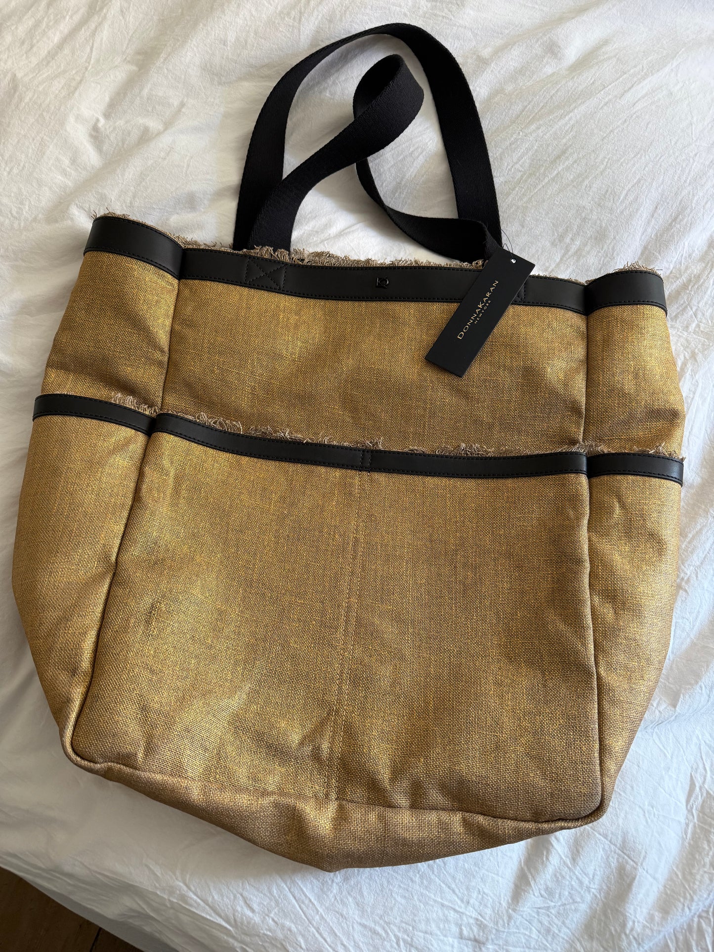 Donna Karen Canvas Tote Bag