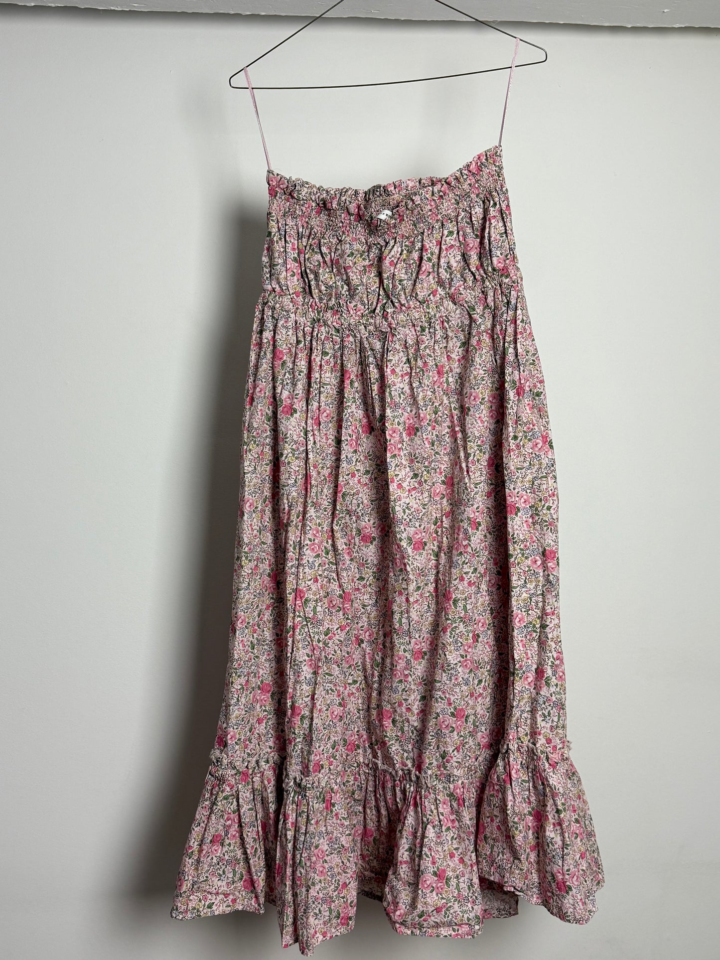 Batsheva x Laura Ashley Strapless Flower Dress