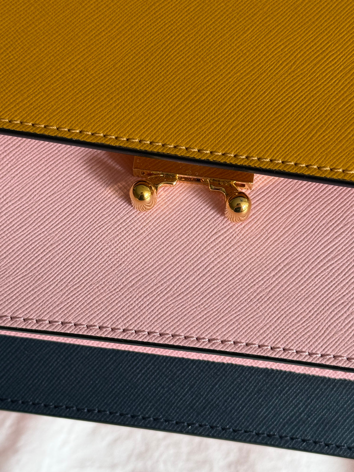 MARNI Saffiano Medium Trunk Bag