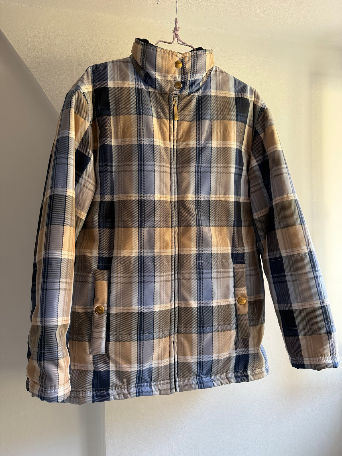 Vintage 90s Escada Sport Plaid Outdoor Jacket