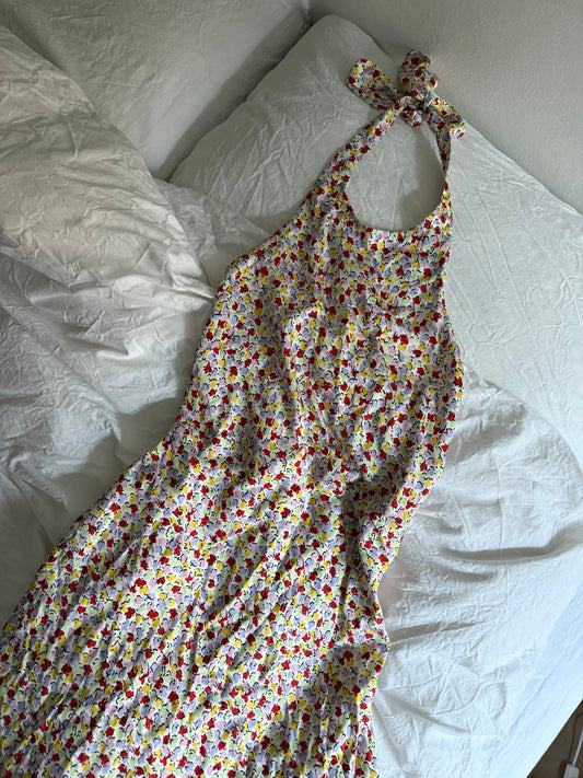 Rouge Maxi Flower Dress