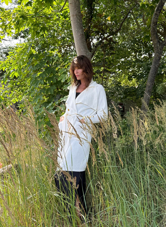 Donna Karen Long Belted Cardigan