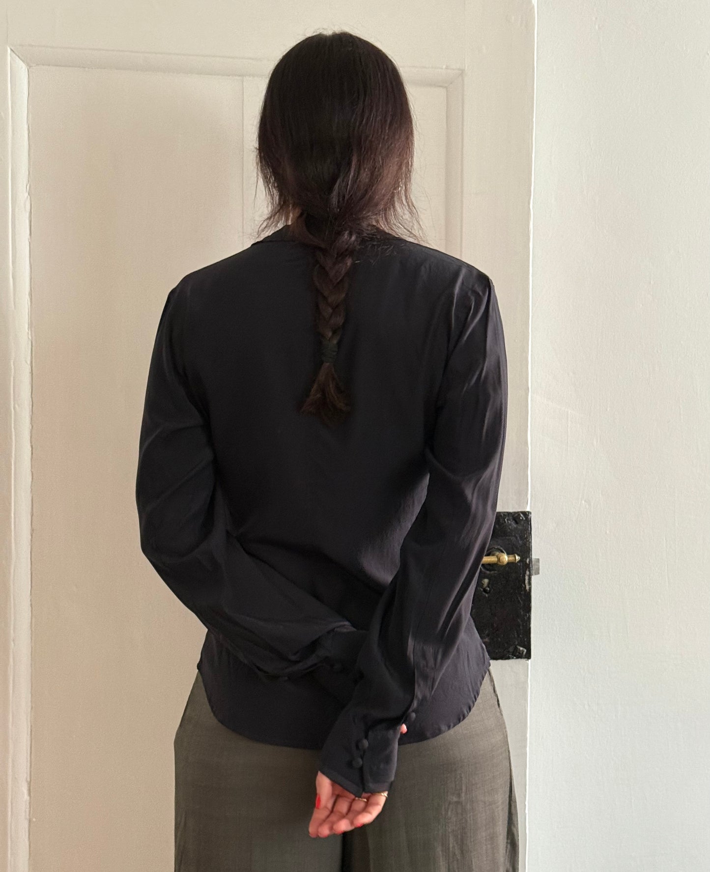 Vintage Rare Yves Saint Laurent Silk Shirt from the Early 2000s