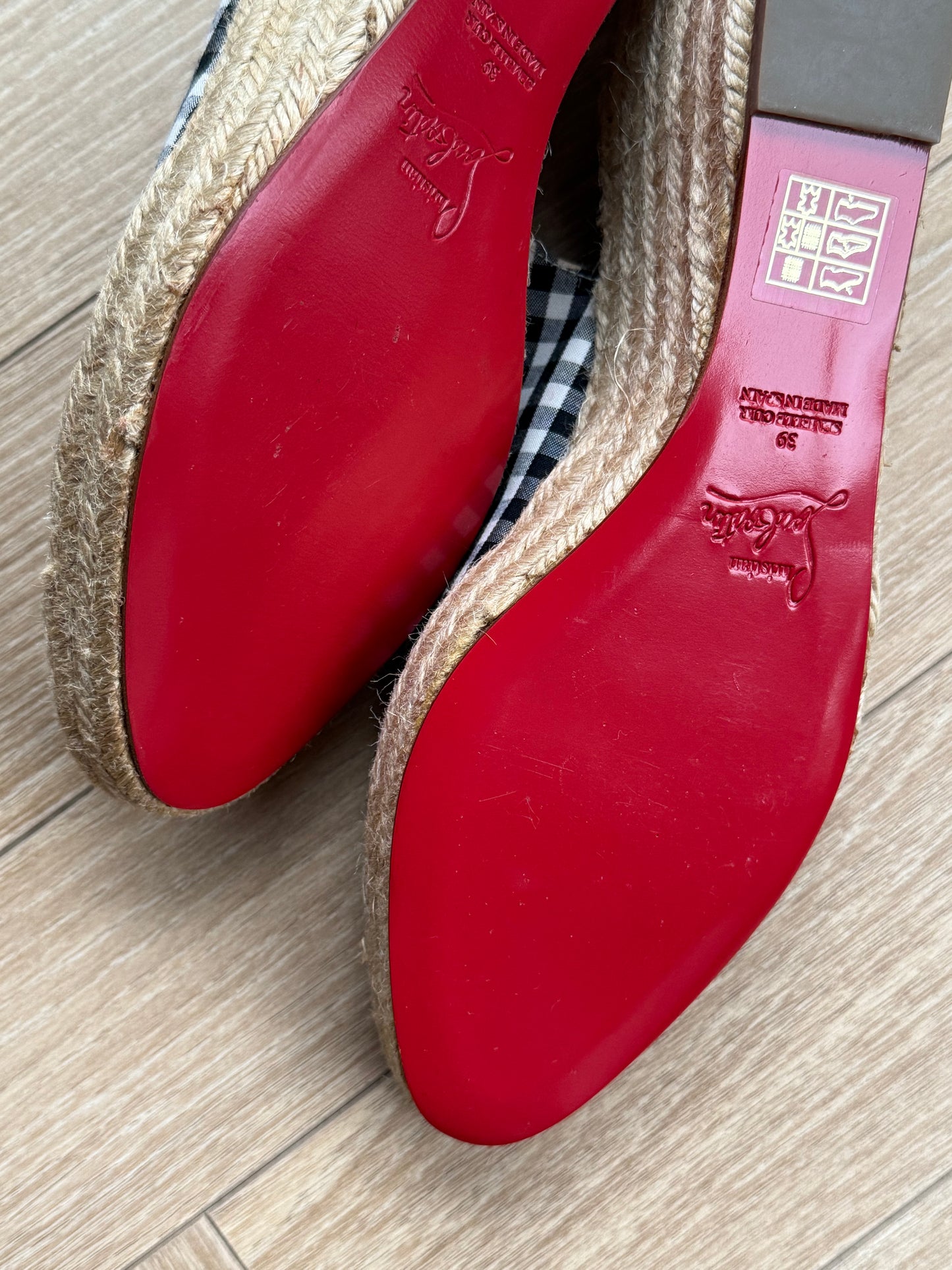 Christian Louboutin Espadrillas in Black and White