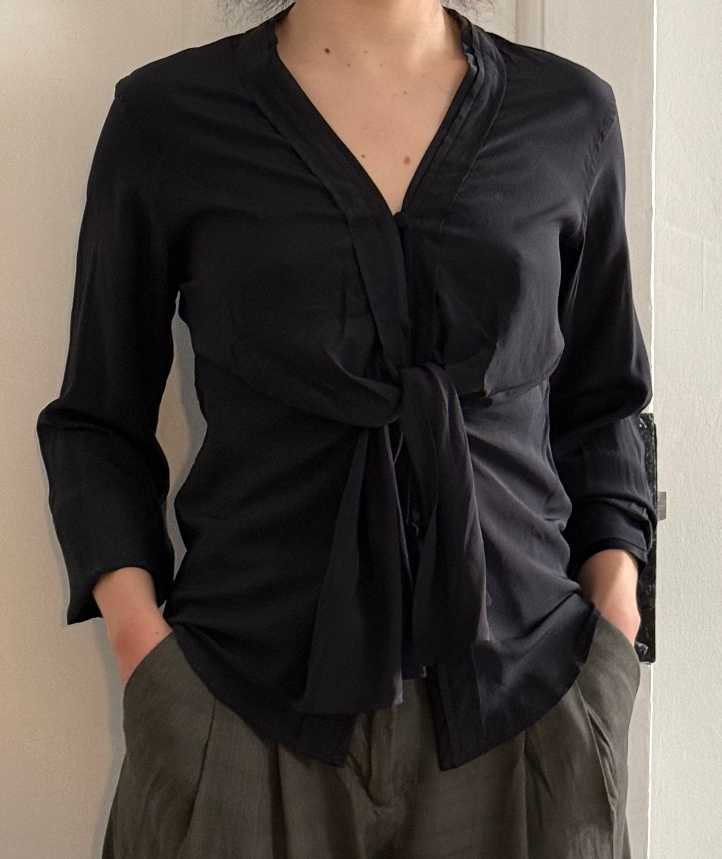 Vintage Rare Yves Saint Laurent Silk Shirt from the Early 2000s