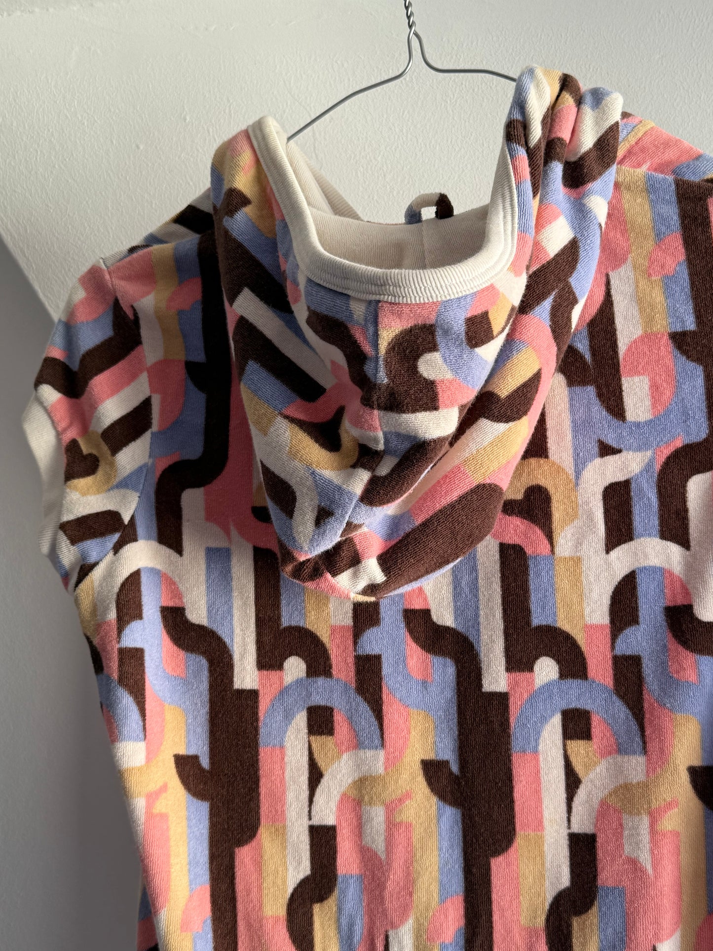 Rare Vintage Fred Perry Towelling Hooded Mini Dress