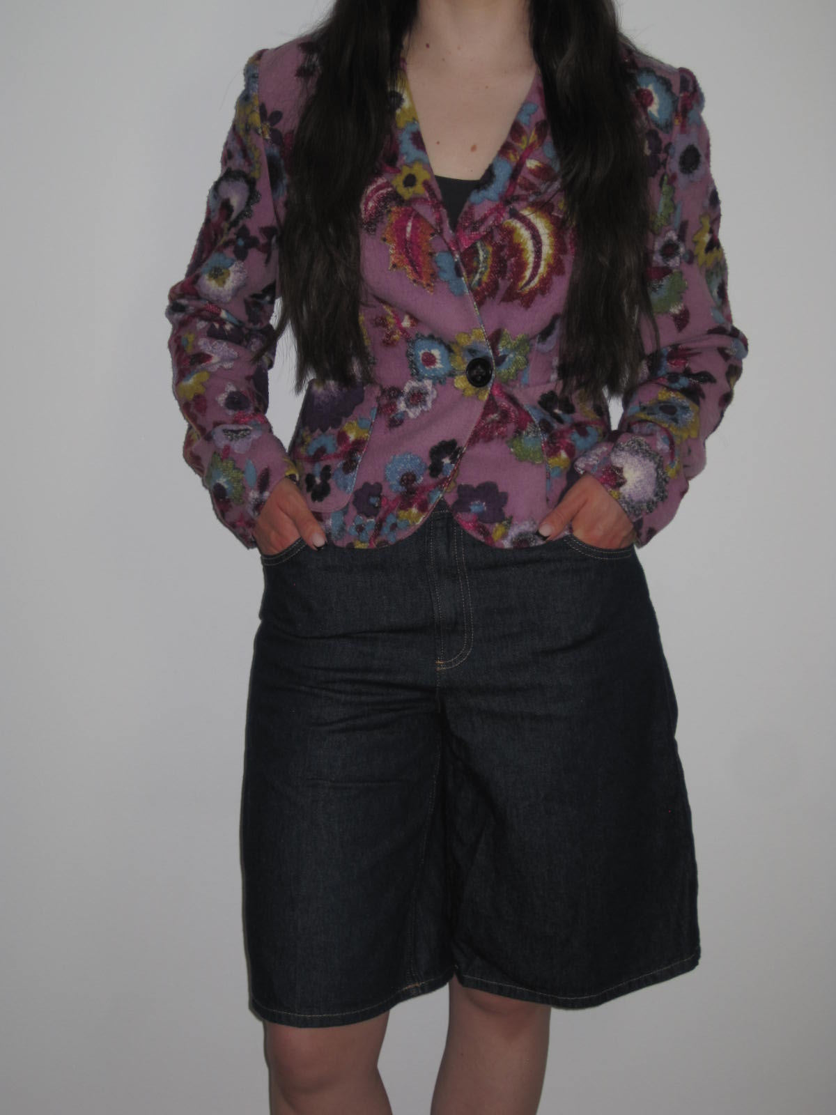 Vintage Rare Ungaro Paris Blazer with Flower Motif