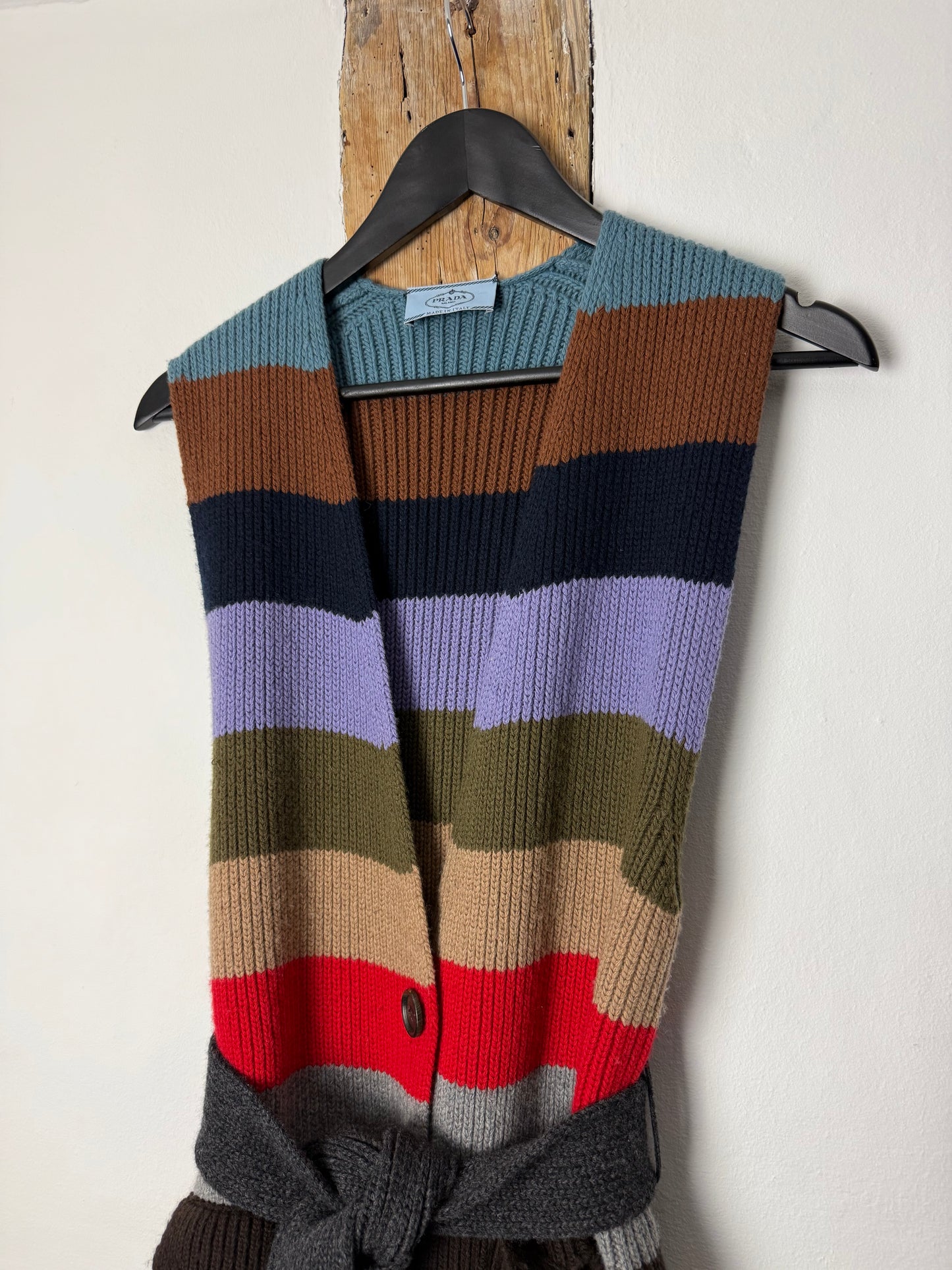 Vintage Sleeveless Prada Cardigan