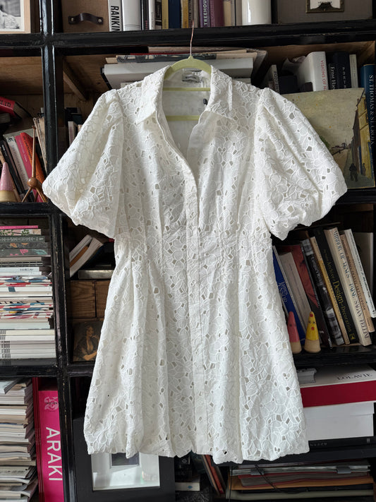 Simkhai Lace Collared Mini Dress