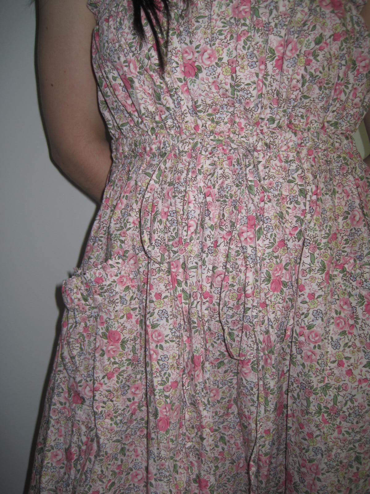 Batsheva x Laura Ashley Strapless Flower Dress