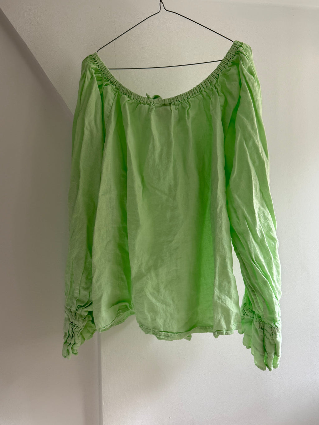 Sleeper Green Balloon Blouse