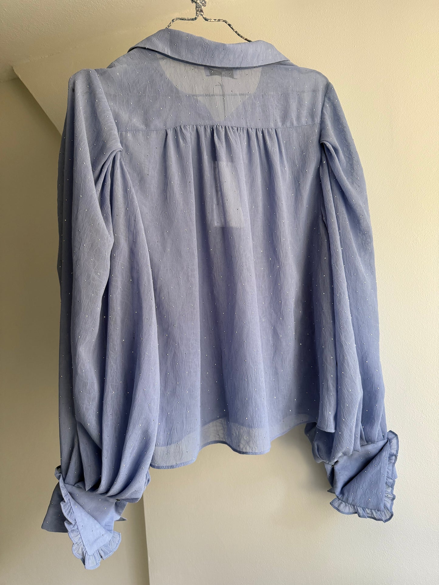 Hofmann Skyblue Blouse with Shimmer
