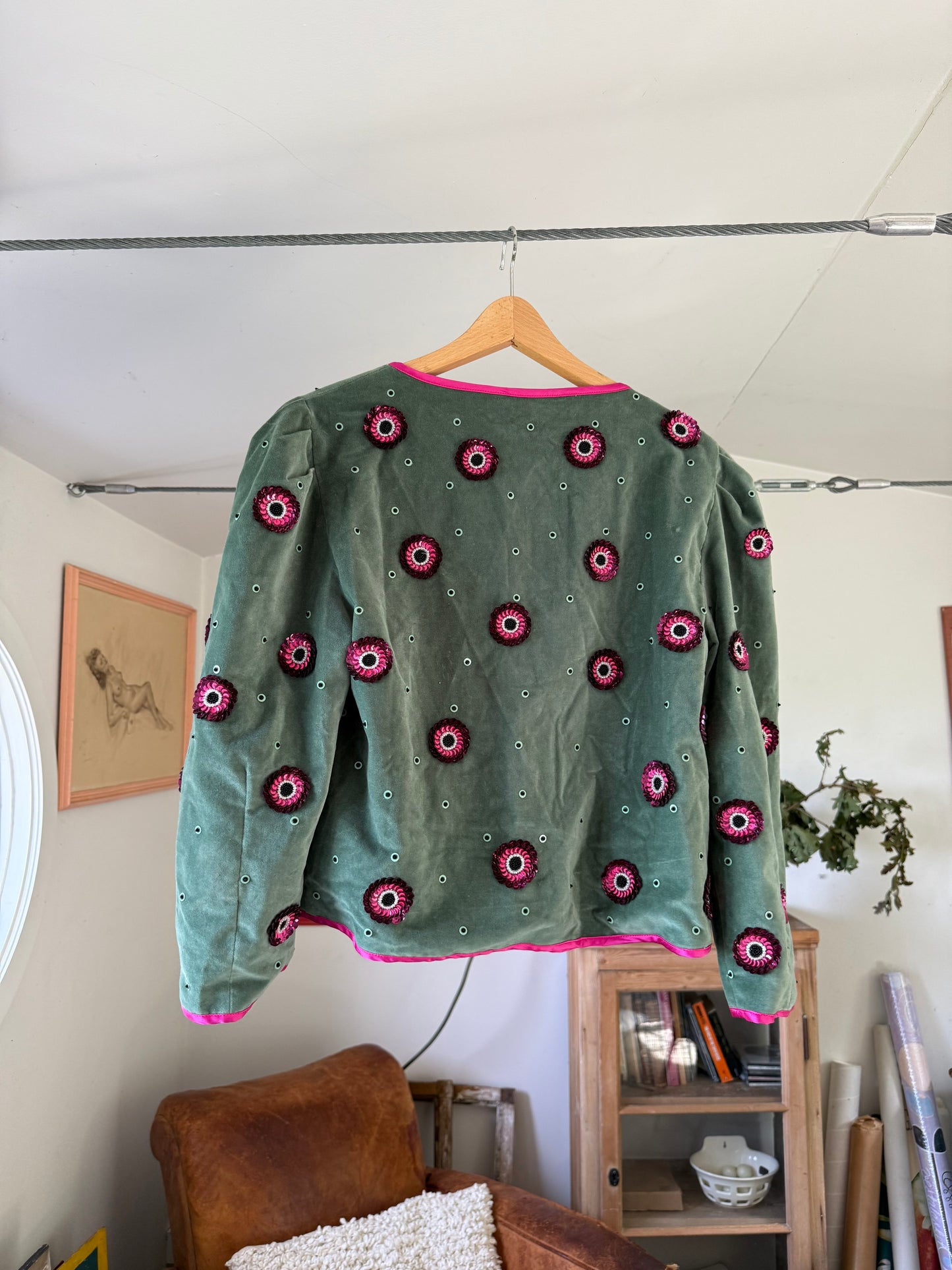 Caro Edition Velvet Sequins Jacket