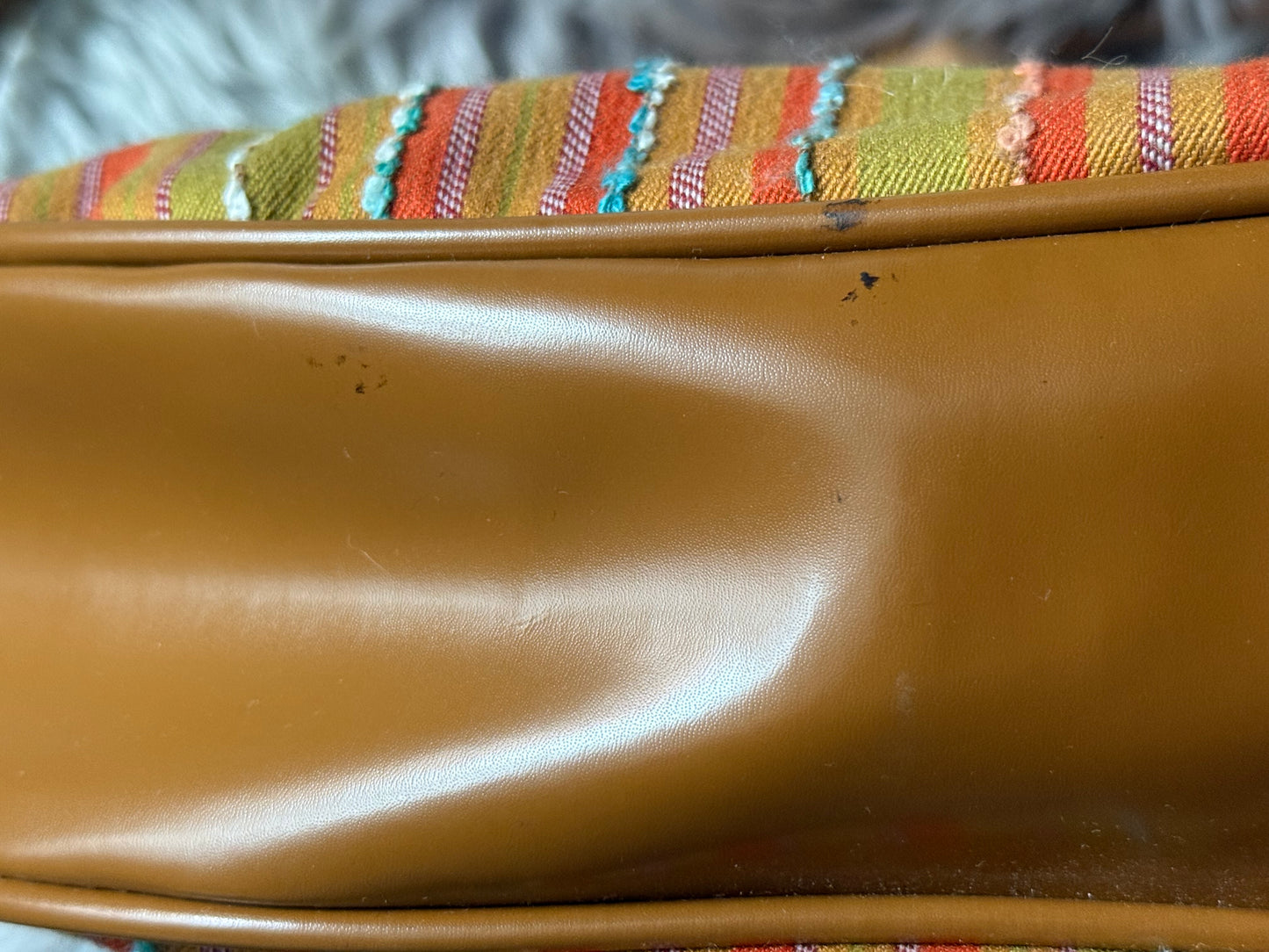 Vintage Bag and Matching Wallet with Flower Attachment