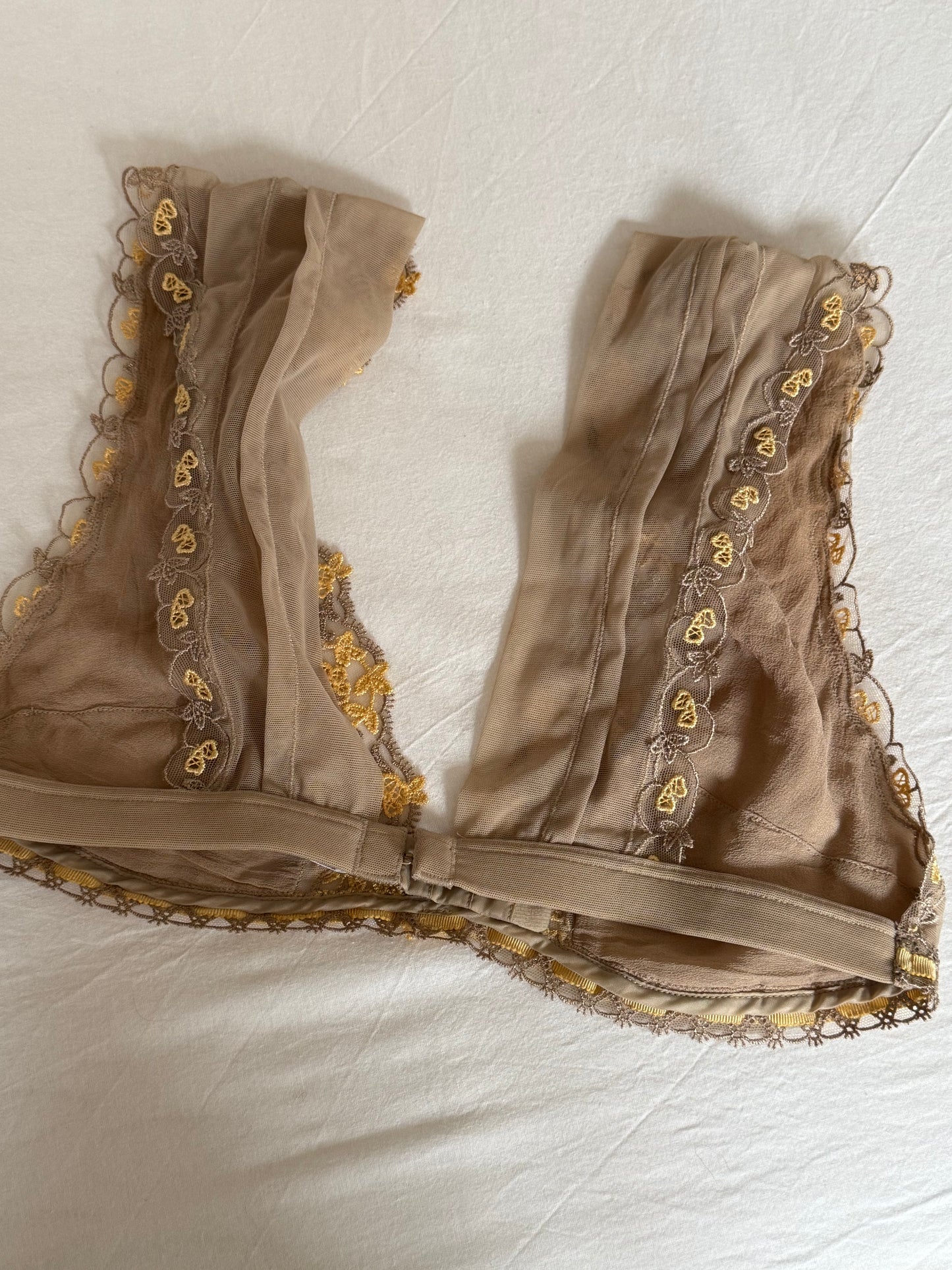 La Perla Lace Bra with Yellow Flowers