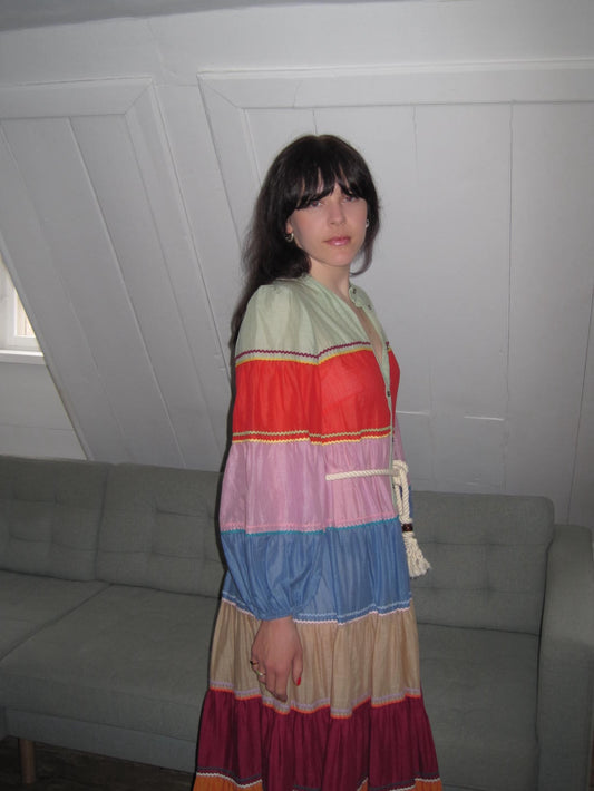 Zimmermann Multicolored Maxi Dress with Belt