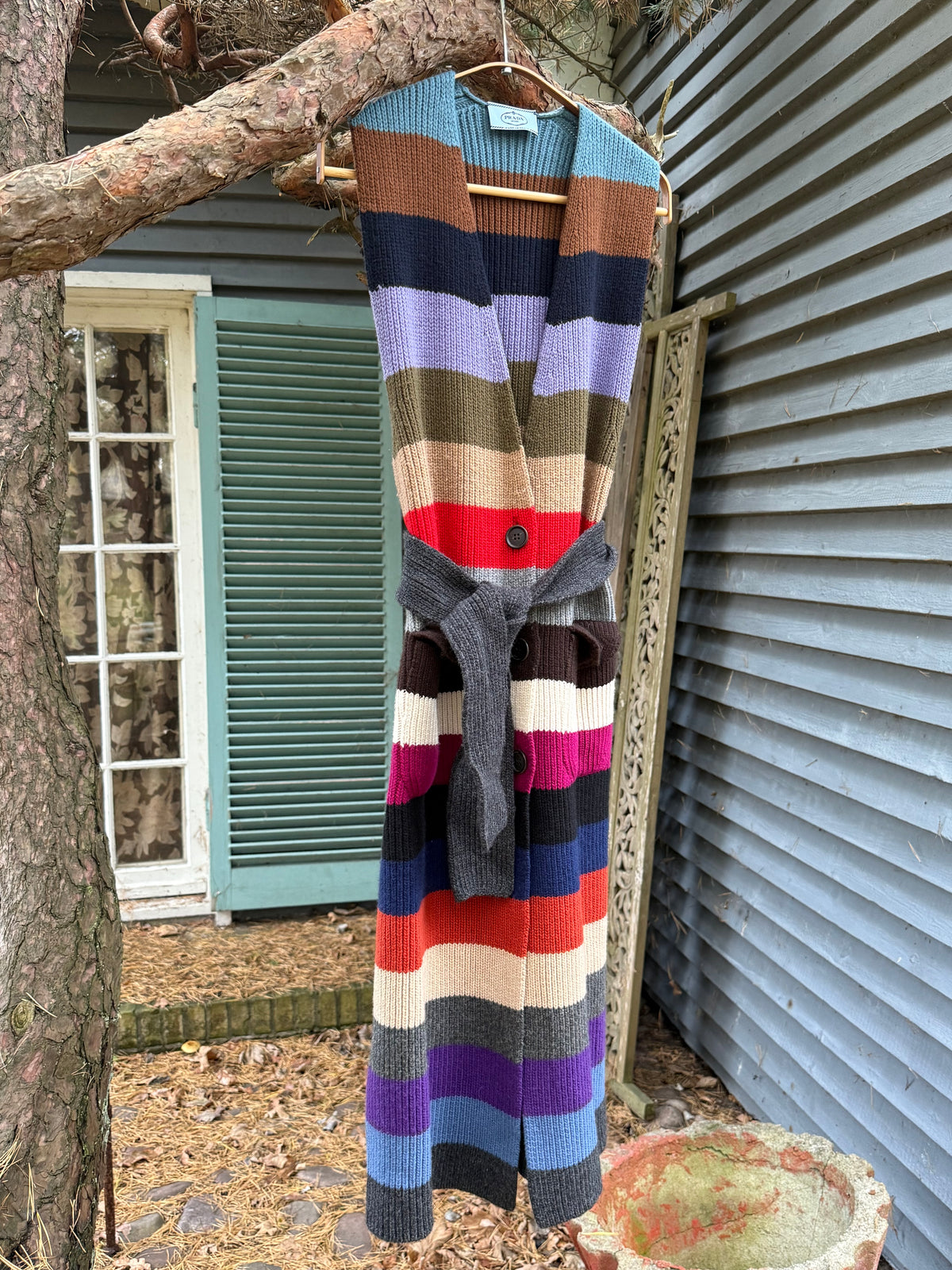 Vintage Sleeveless Prada Cardigan