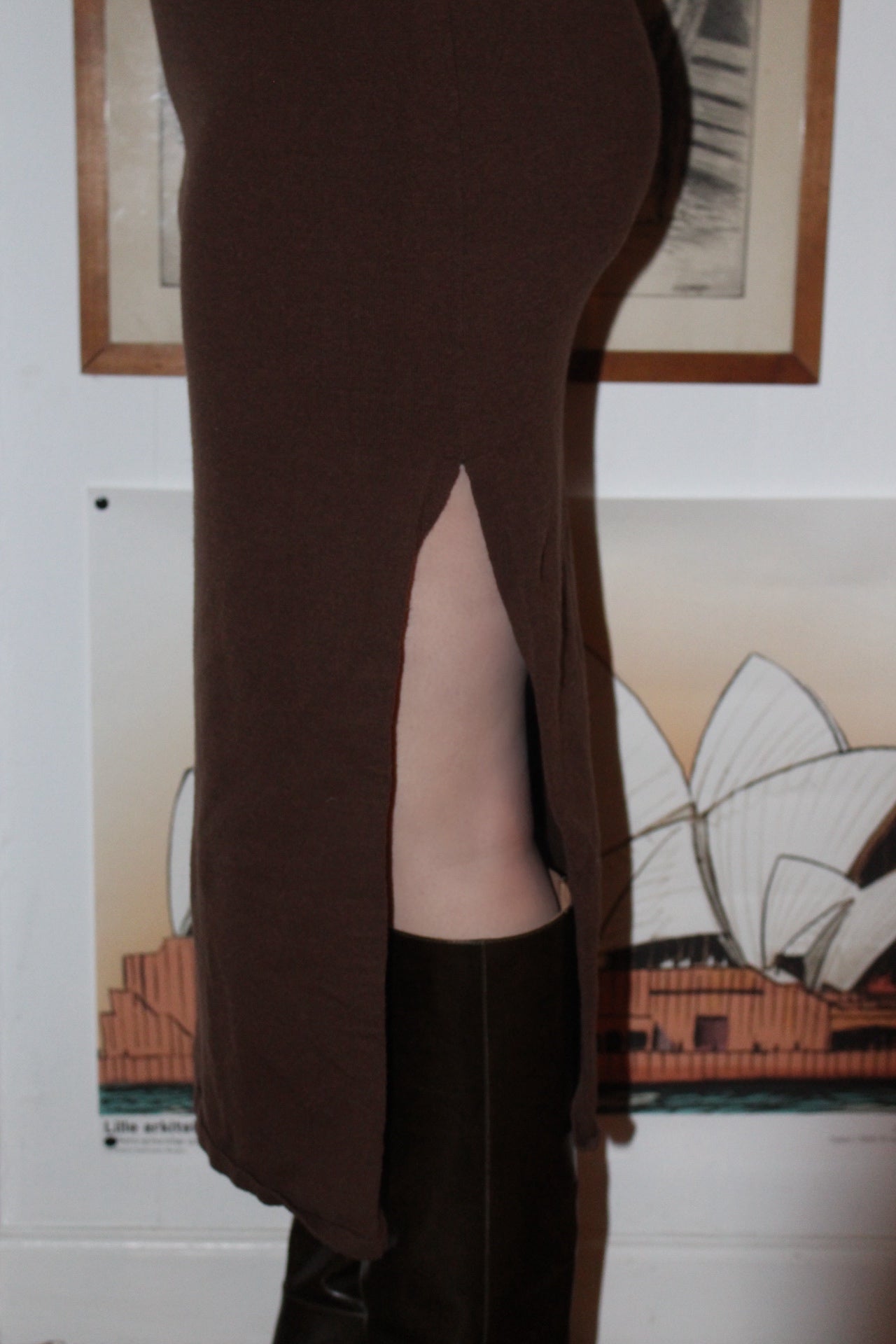 Simkhai Brown Wool Knitted Dress