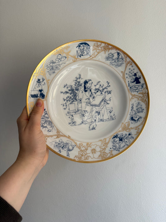 Vintage 1975 Bing and Grøndahl H.C Andersen Porcelain Plate for Wall Display and Serving