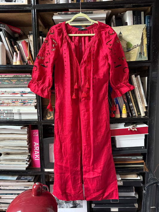 Vita Kin Red Tassel Jumpsuit
