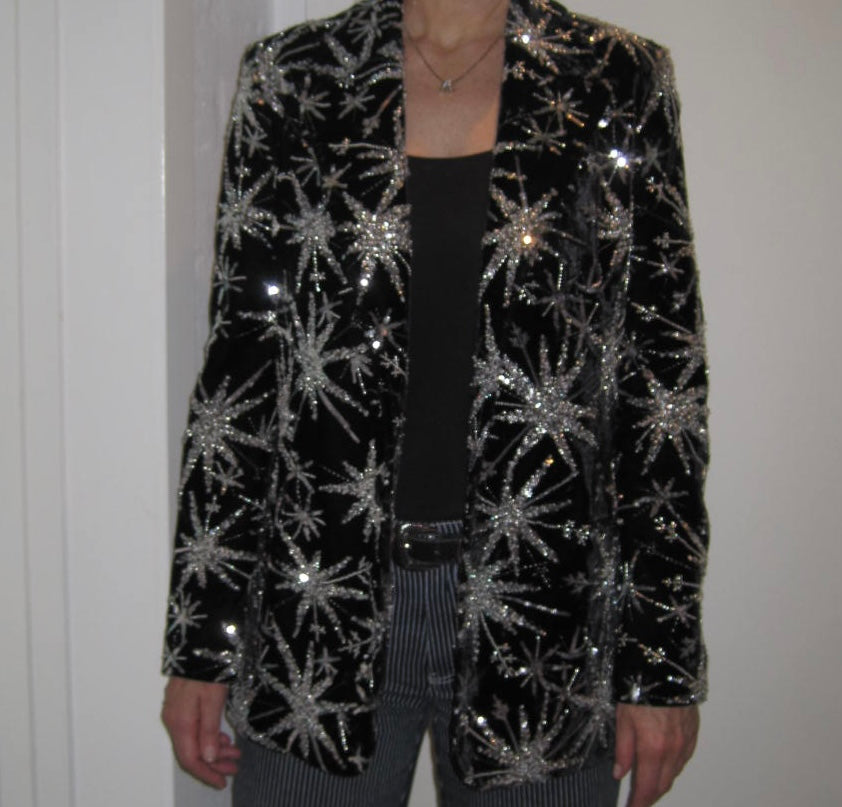 Nadine Merabi Blazer With Sparkling Stars