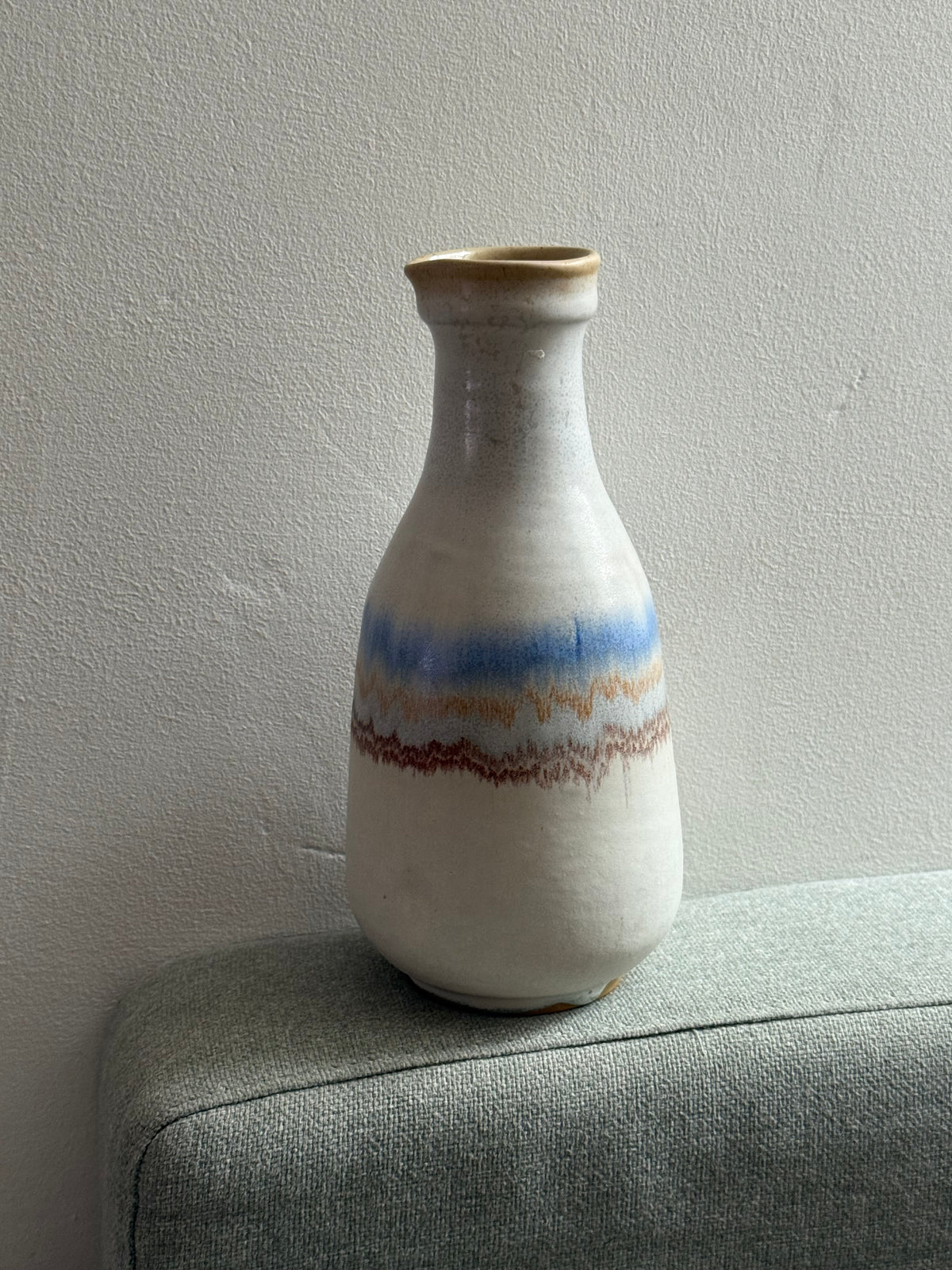 Vintage 1970s Kamini Pottery Carafe Set - 7 Pieces