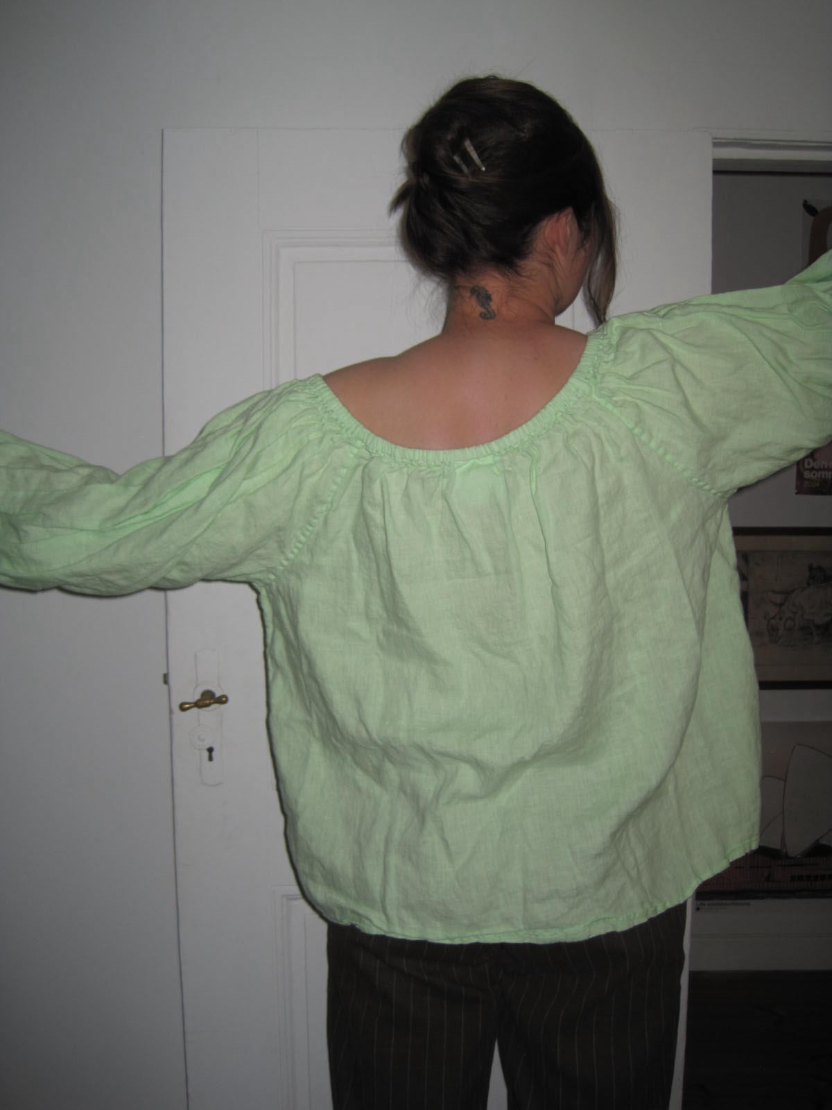 Sleeper Green Balloon Blouse
