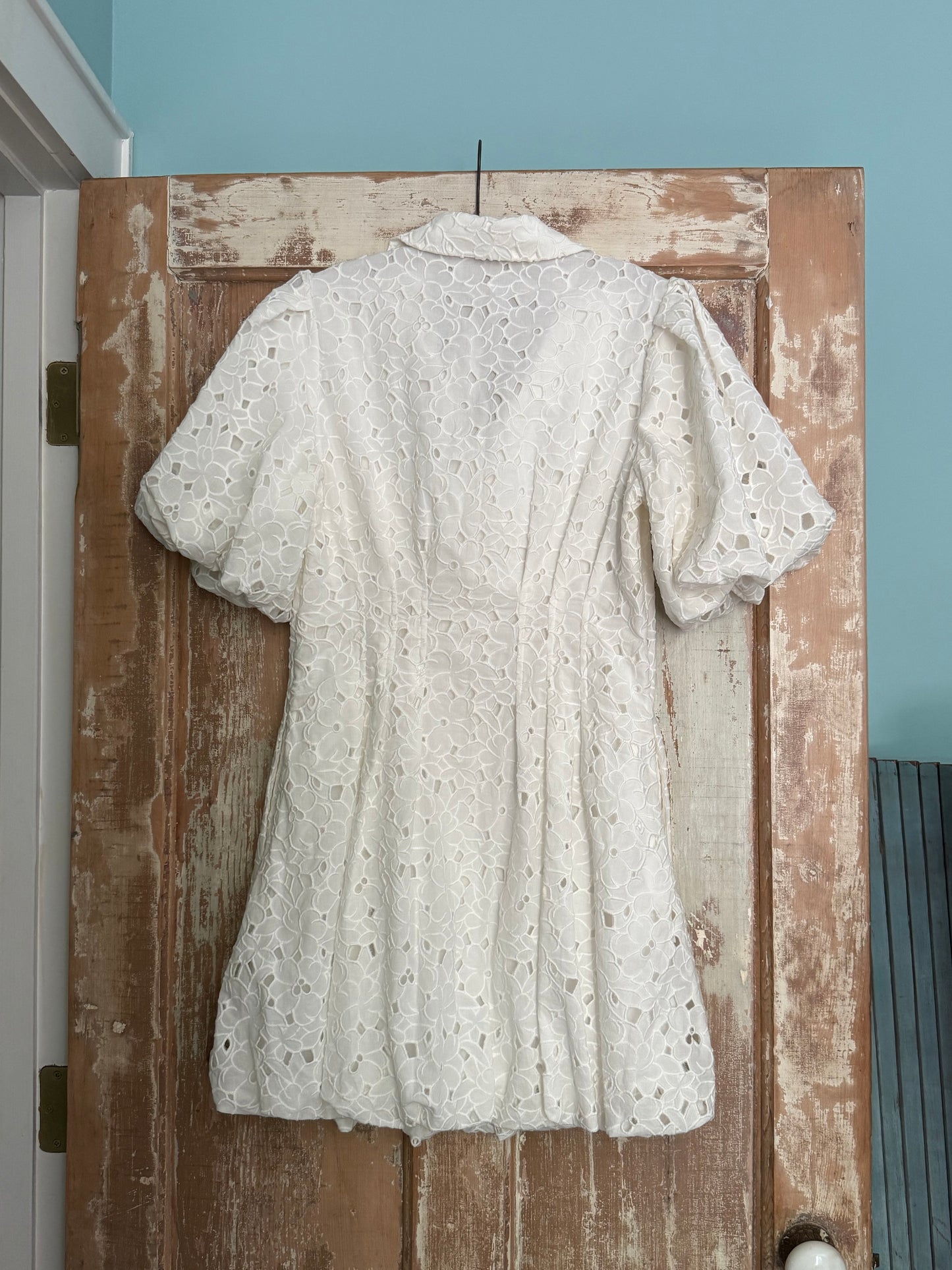 Simkhai Lace Collared Mini Dress
