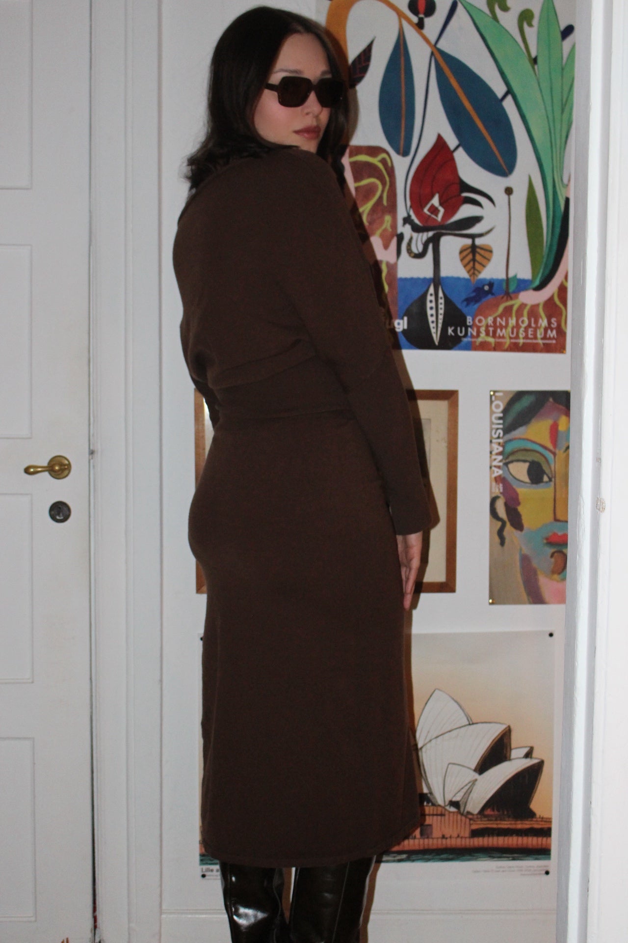 Simkhai Brown Wool Knitted Dress
