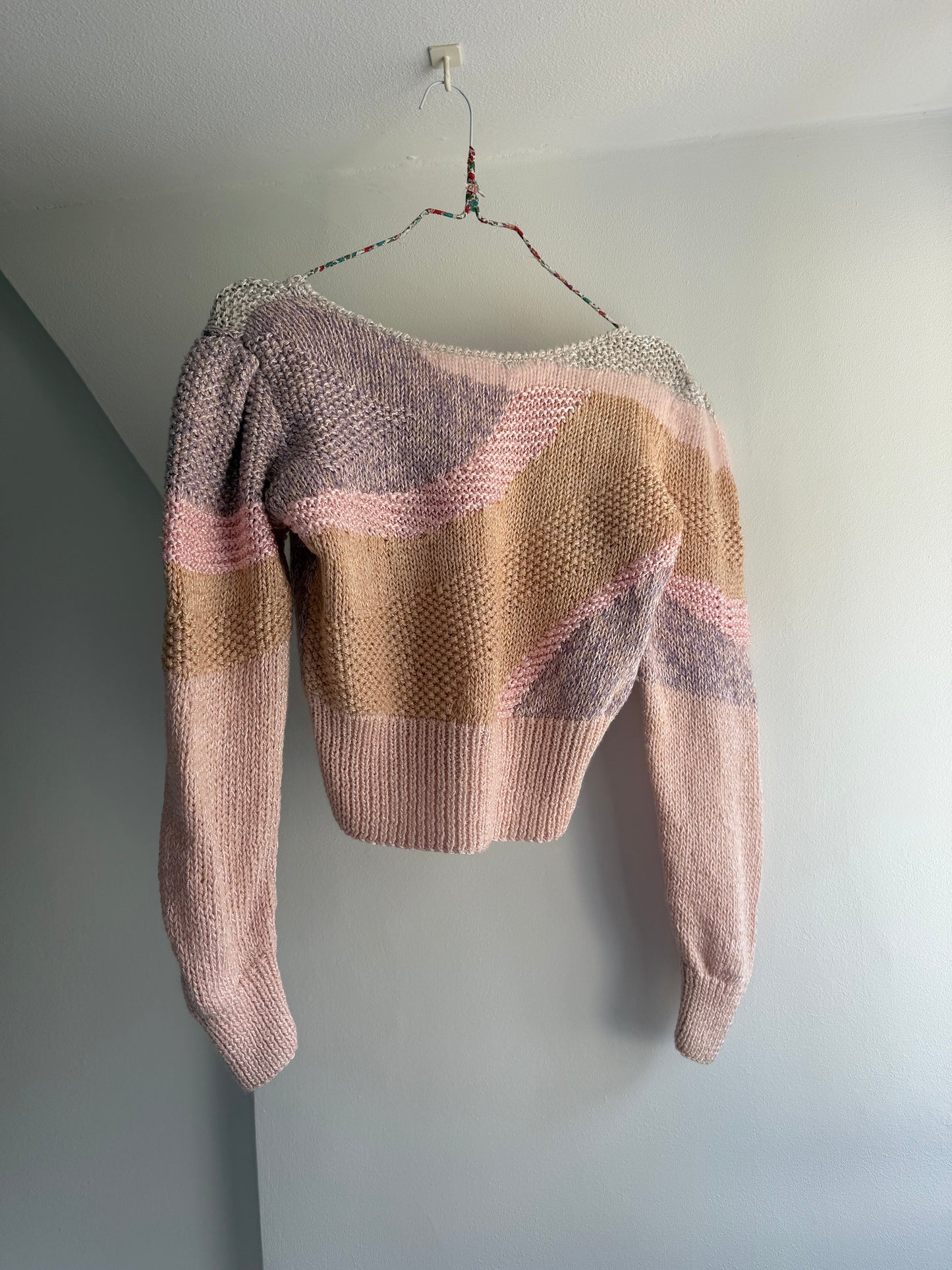 Vintage Cropped Blush Knit