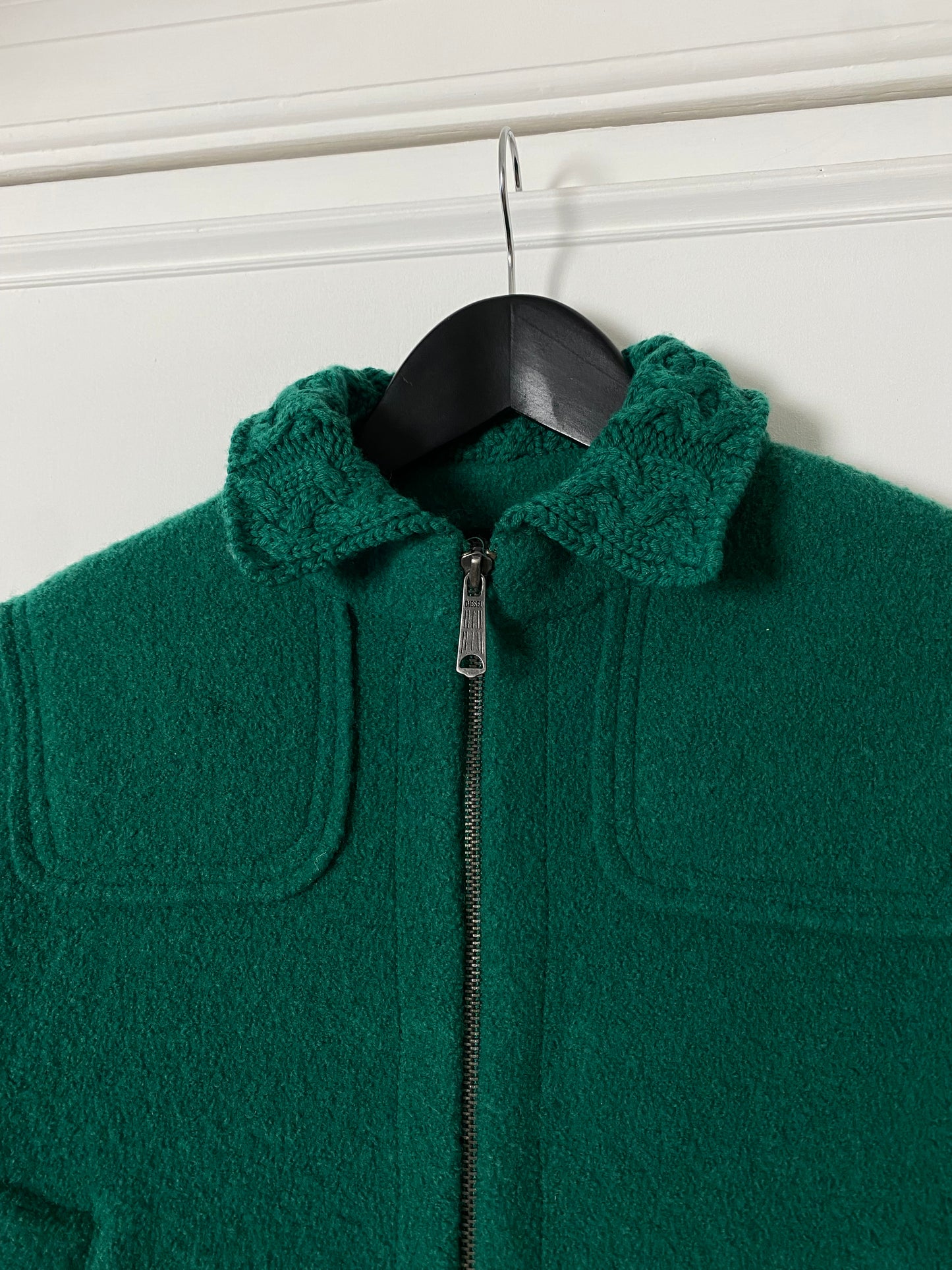 Green Diesel Jacket Made From 100% Wool