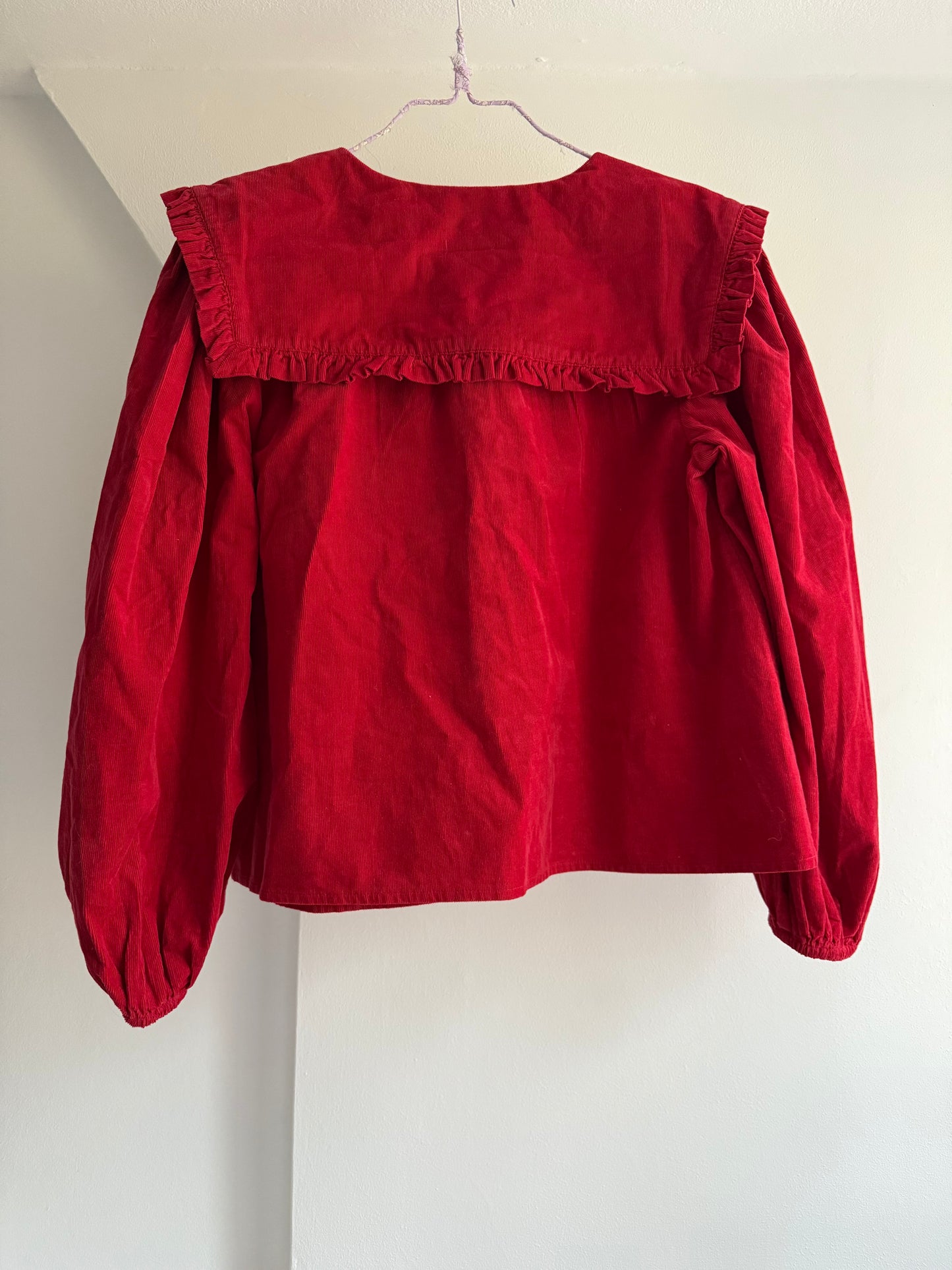 Nobody’s Child Red Velvet Blouse