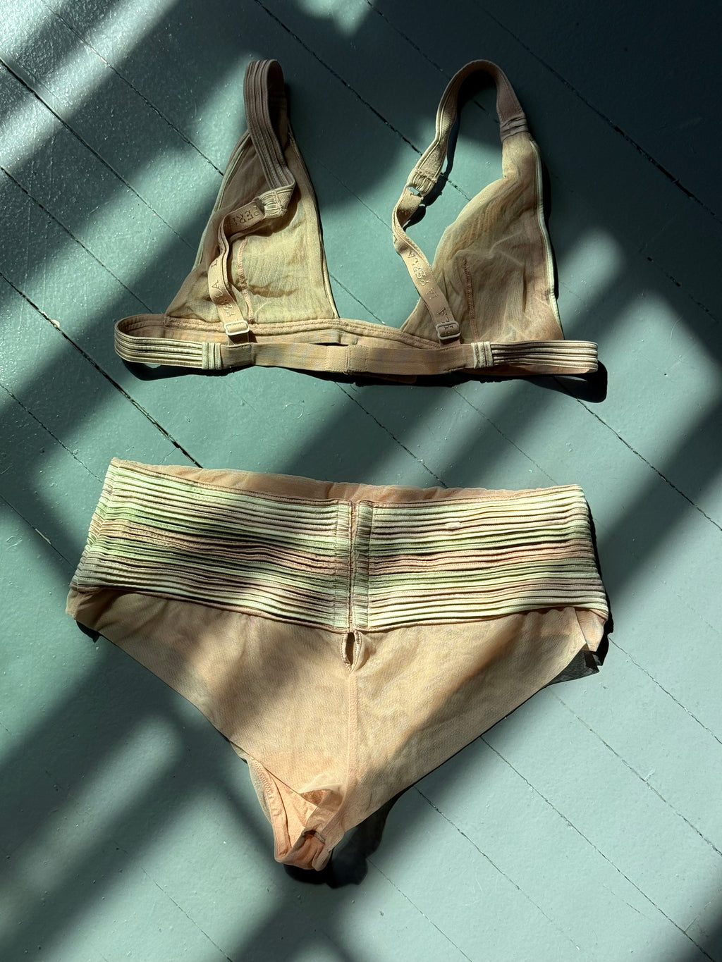 Vintage La Perla Ribbed Lingerie Set