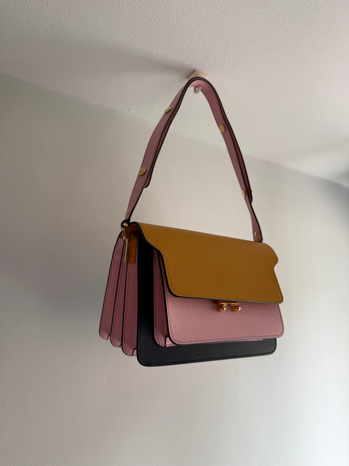 MARNI Saffiano Medium Trunk Bag