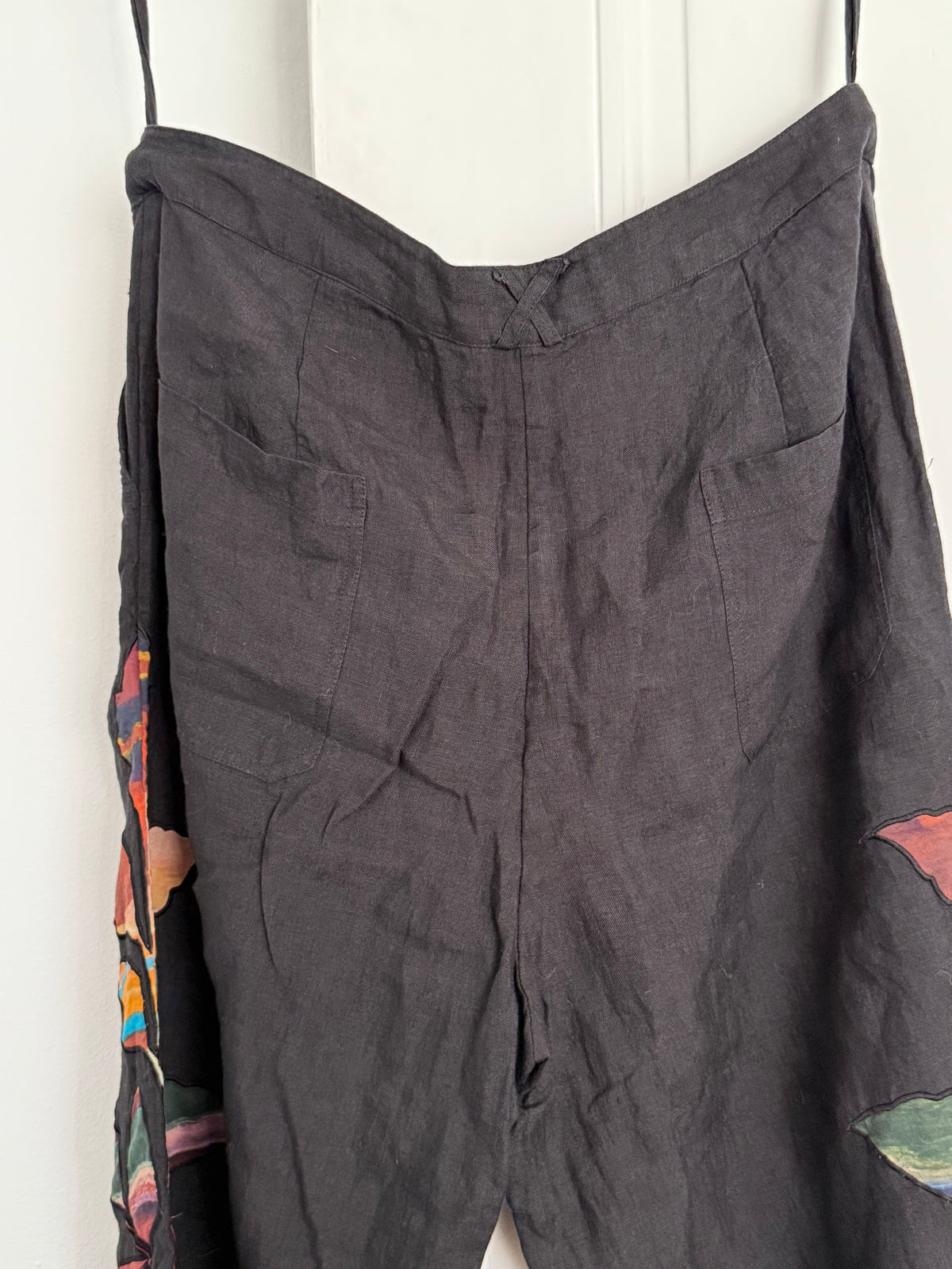 Carolina K x Helena Christensen Appliqué Linen Pants