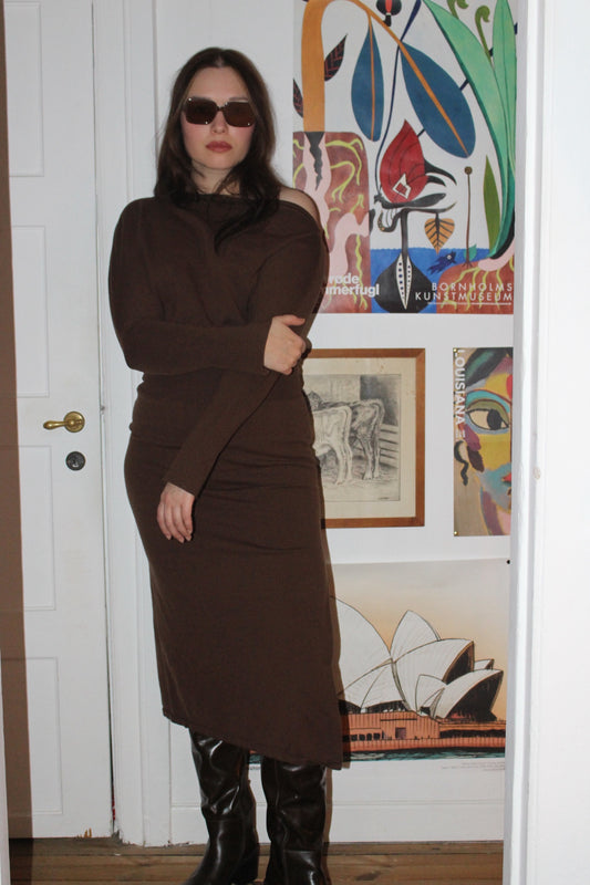 Simkhai Brown Wool Knitted Dress