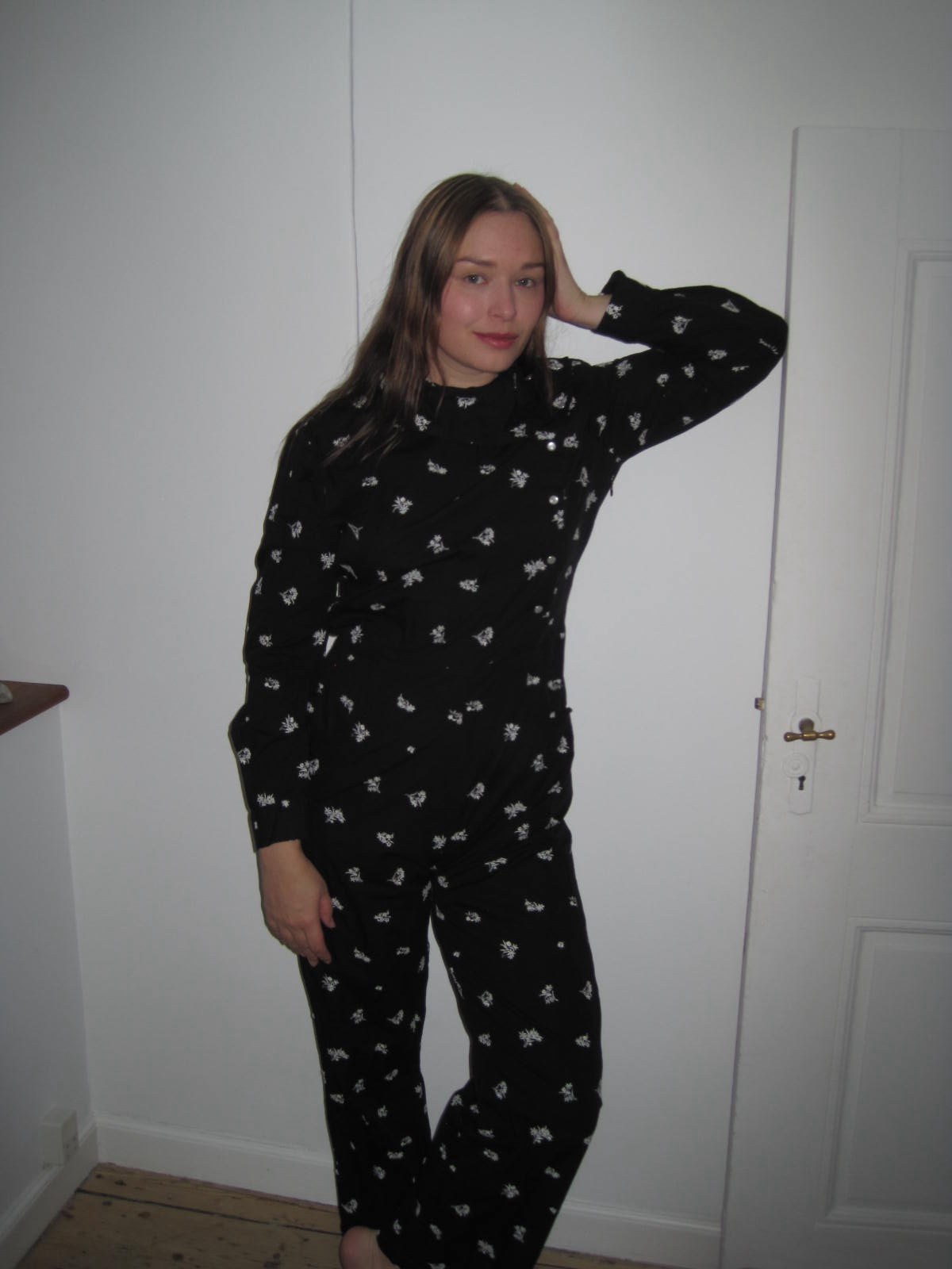 BATSHEVA Embroidered Flower Jumpsuit