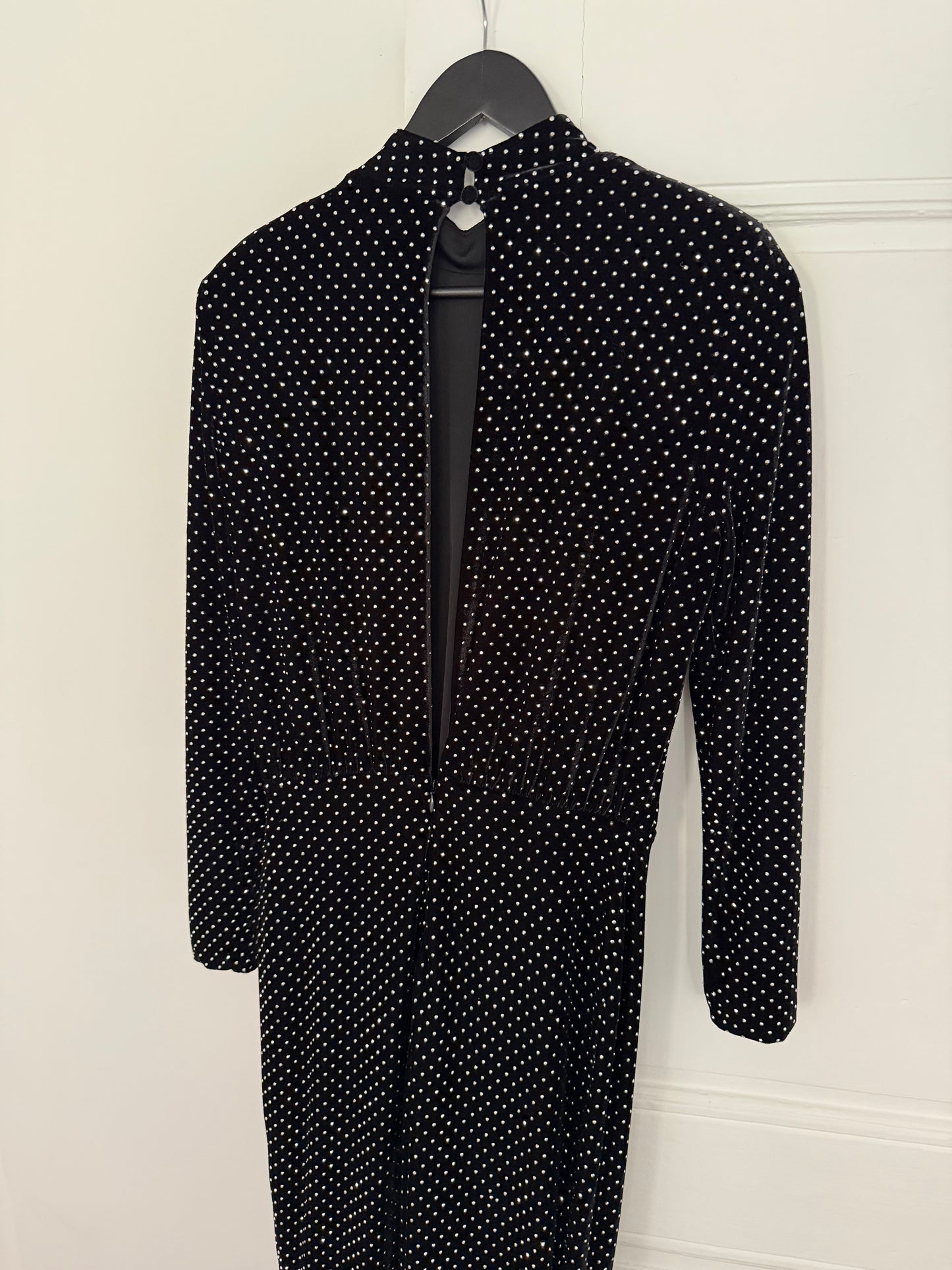 Nadine Merabi Shimmering Jumpsuit with Flared Trousers