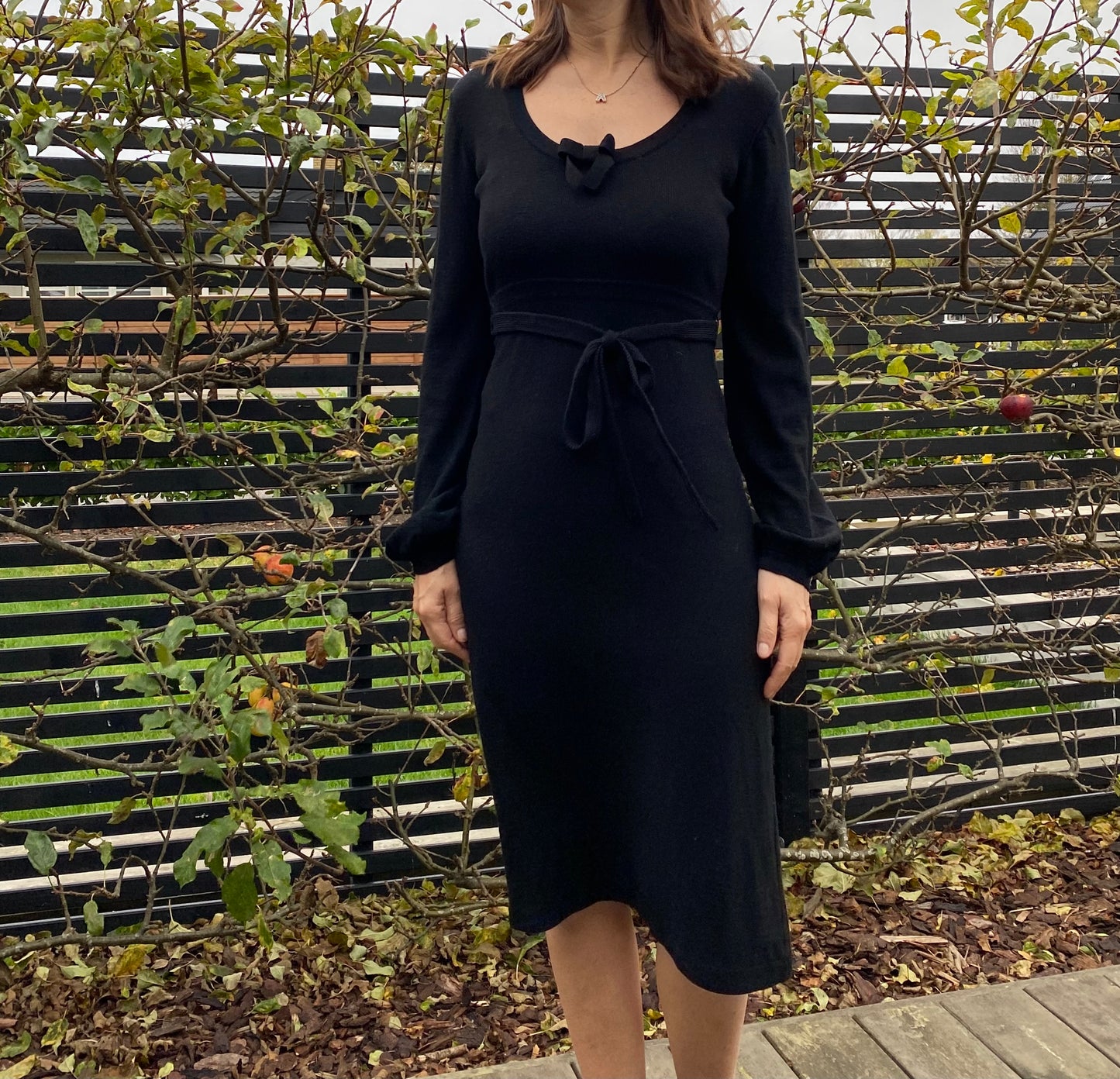 Sonia Rykiel Wool Dress With Bow And Belt