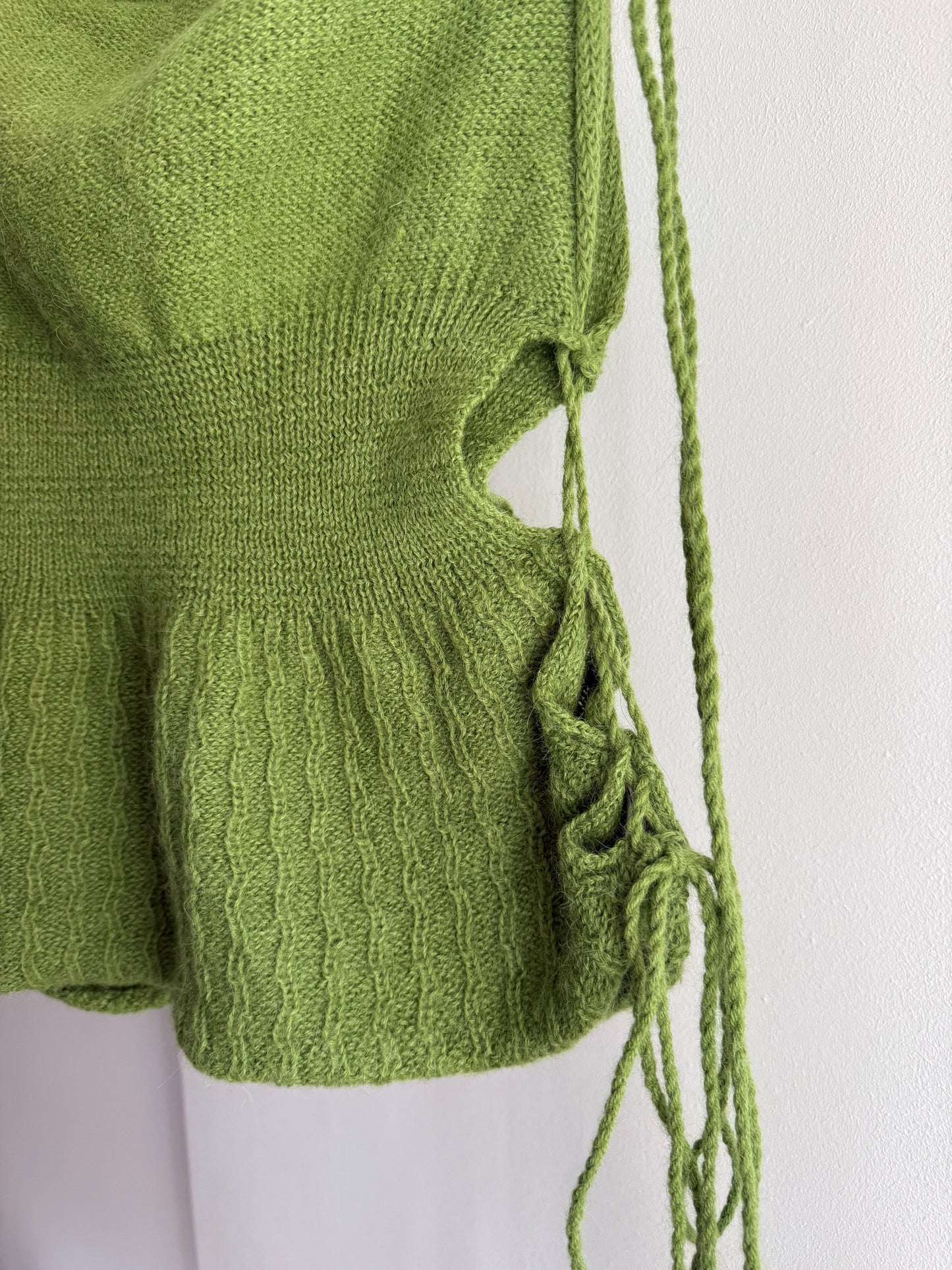 Rare Vintage Green Top with Beautiful Details