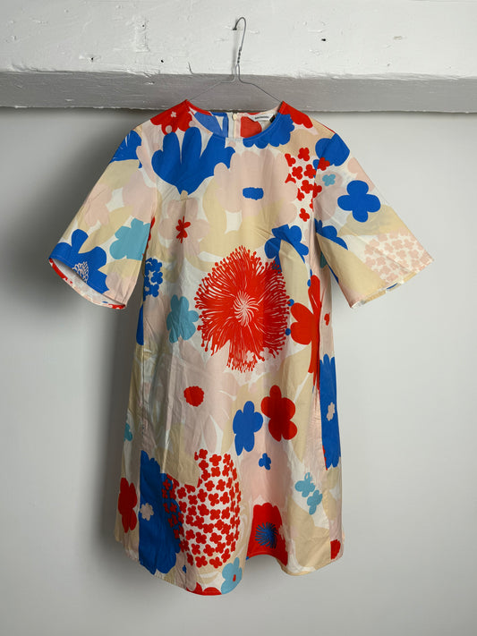 Marimekko A Line Floral Print Shift Dress