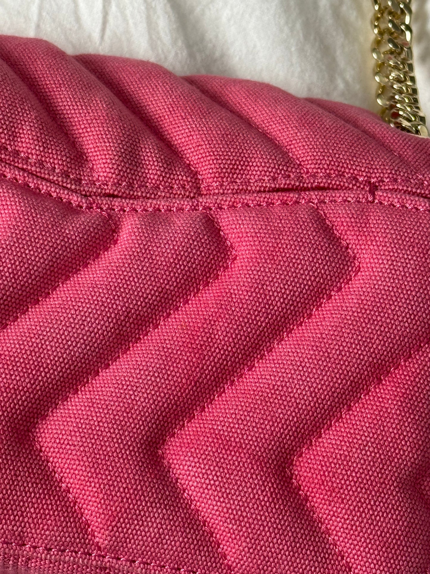 Pink Sandro Quilted Pink Shoulder Bag