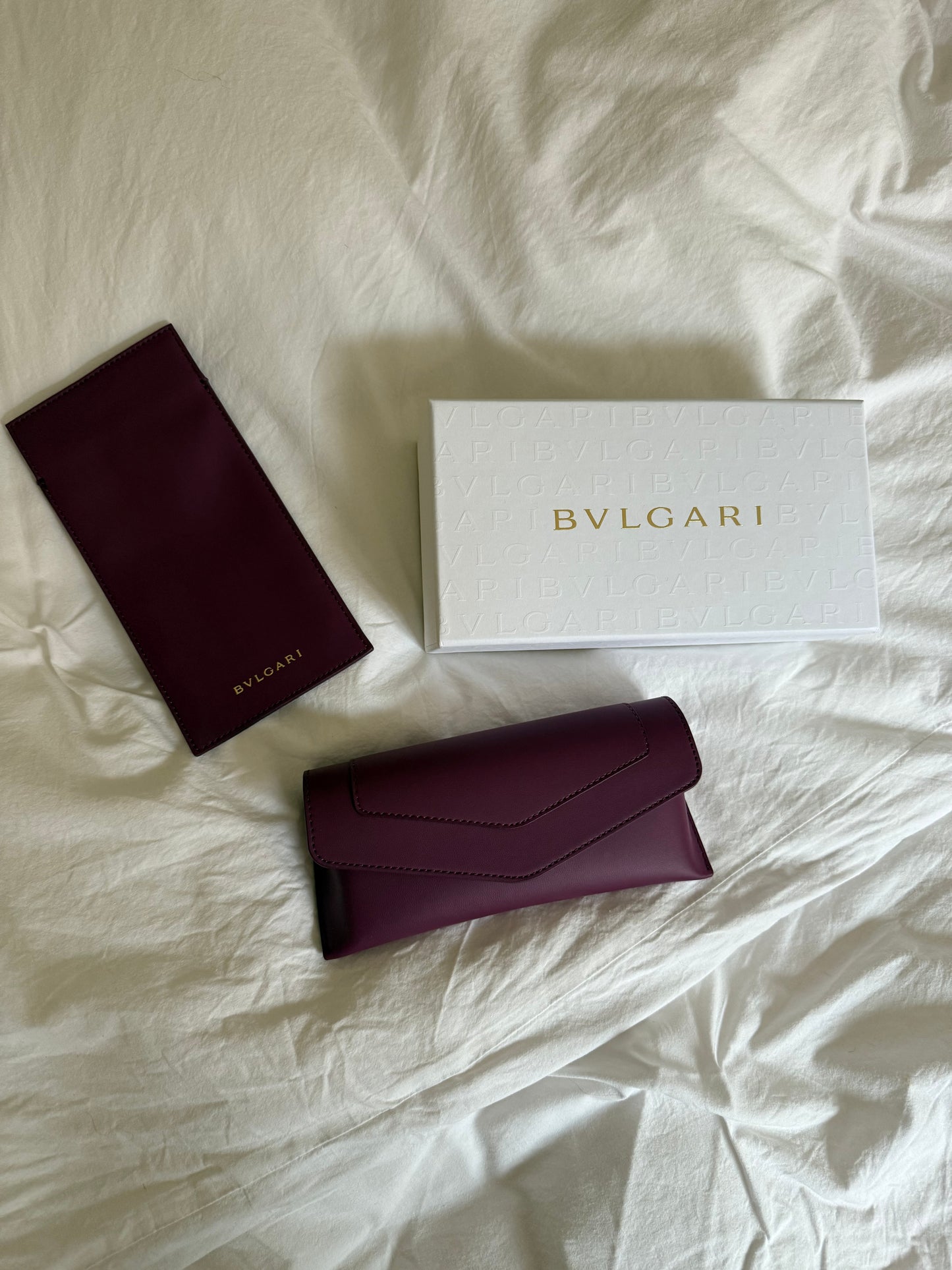 BVLGARI Sunglasses with Eggplant Cover
