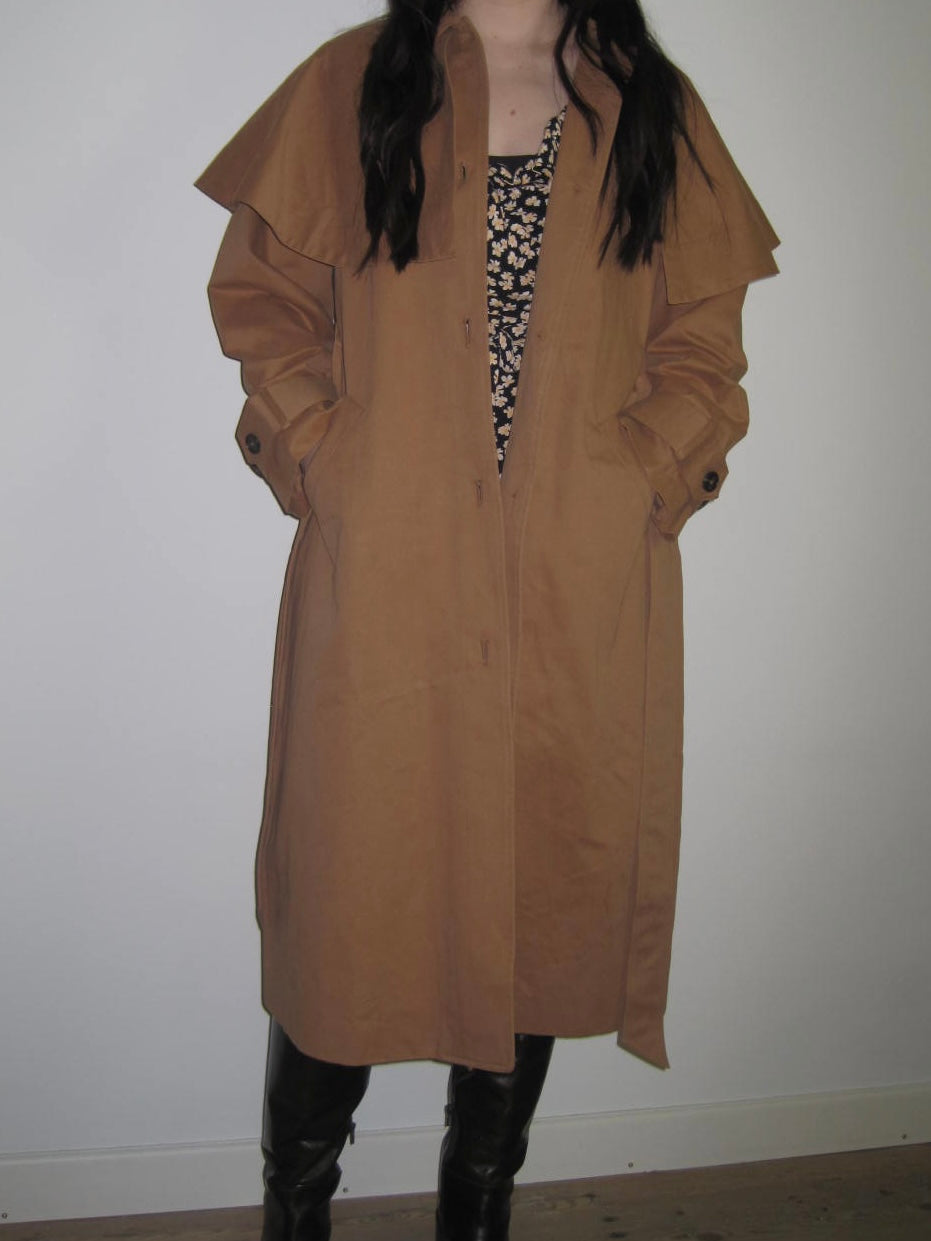 Nobodys Child Trench Coat with Detachable Cape