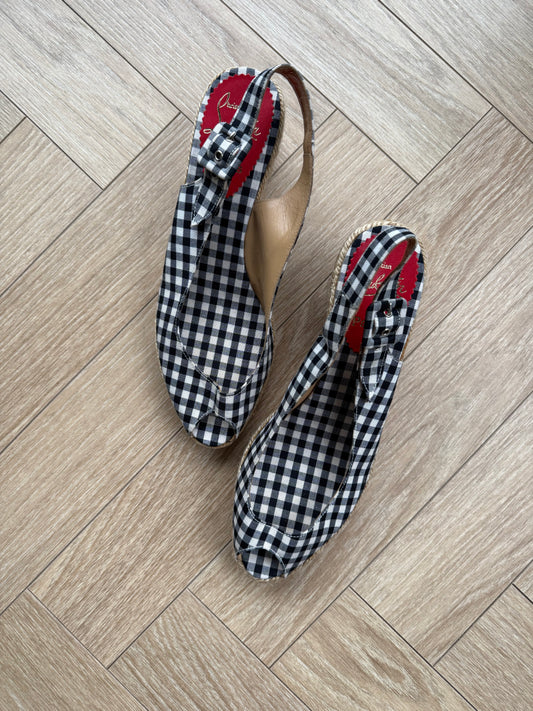 Christian Louboutin Espadrillas in Black and White